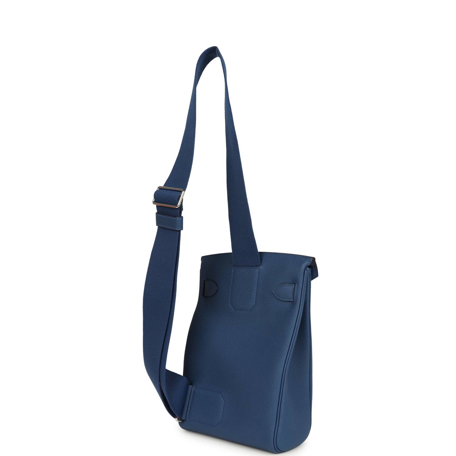 Hermes HAC A Dos PM Backpack Blue Tie Togo Palladium Hardware