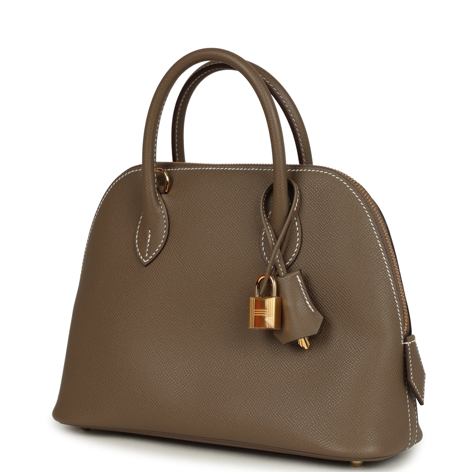 Hermes 1923 Bolide 25 Etoupe Epsom Gold Hardware