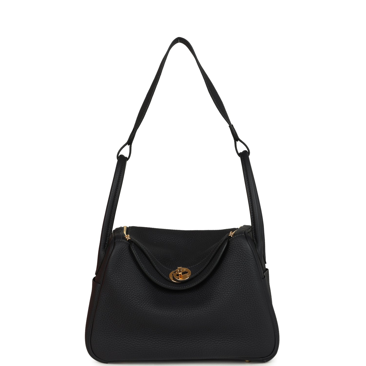 Hermes Lindy 26 Bleu Nuit Clemence Gold Hardware