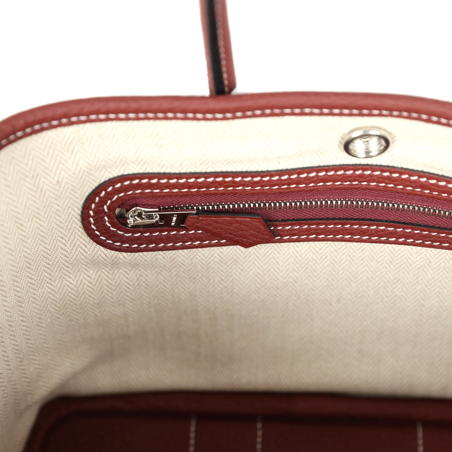Hermes Garden Party Neo 23 Rouge H Negonda Palladium Hardware