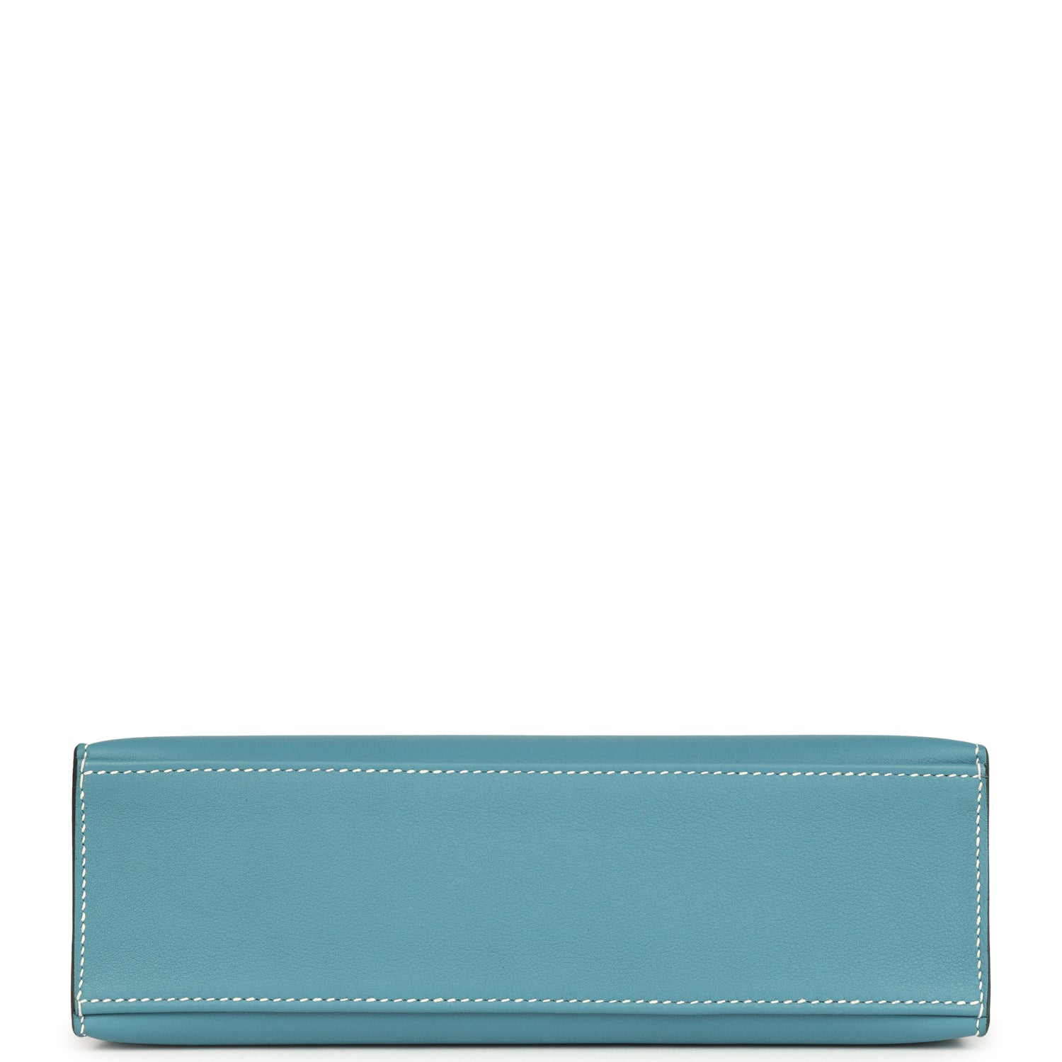 Hermes Kelly Pochette Blue Jean Swift Gold Hardware