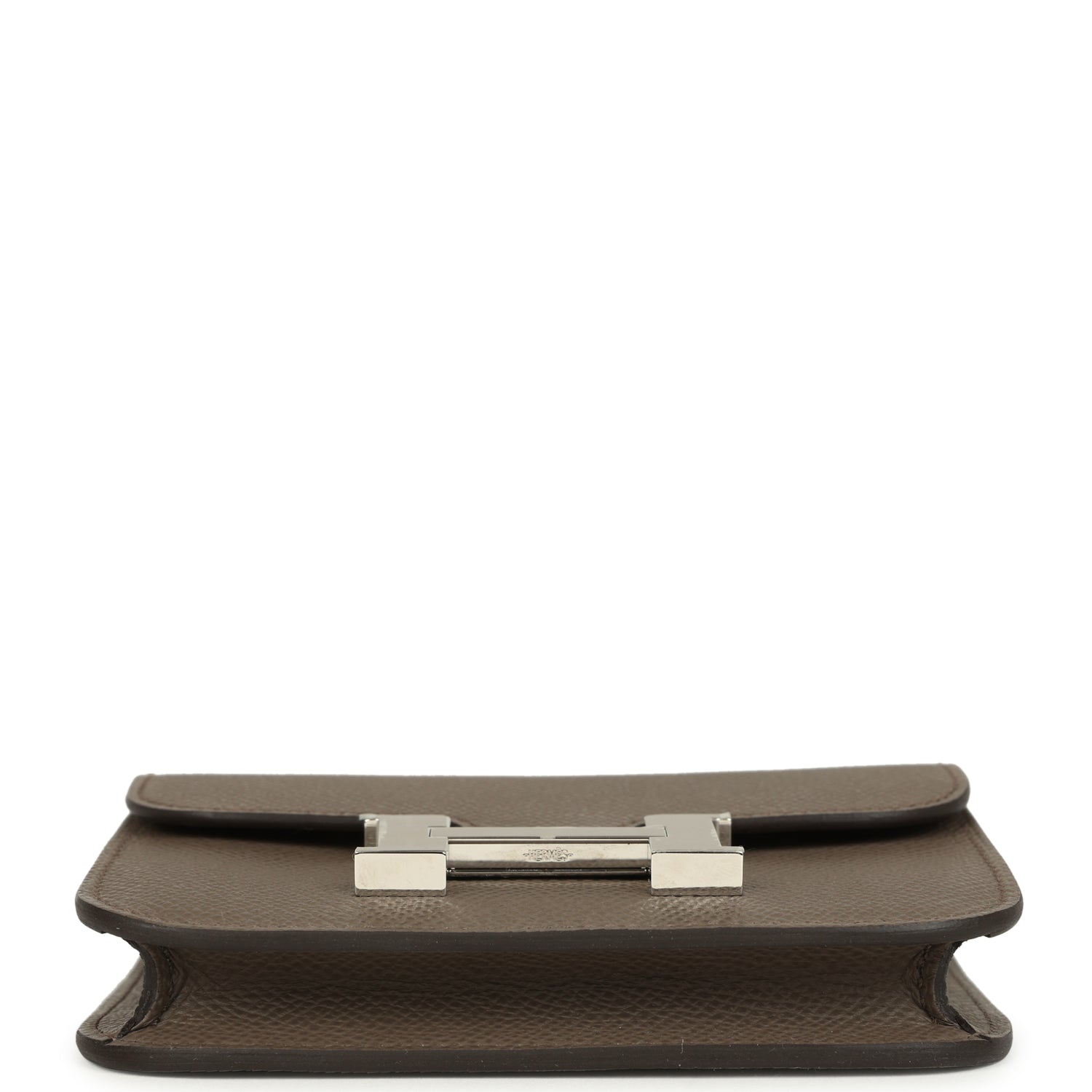 Hermes Constance Slim Wallet Etain Epsom Palladium Hardware