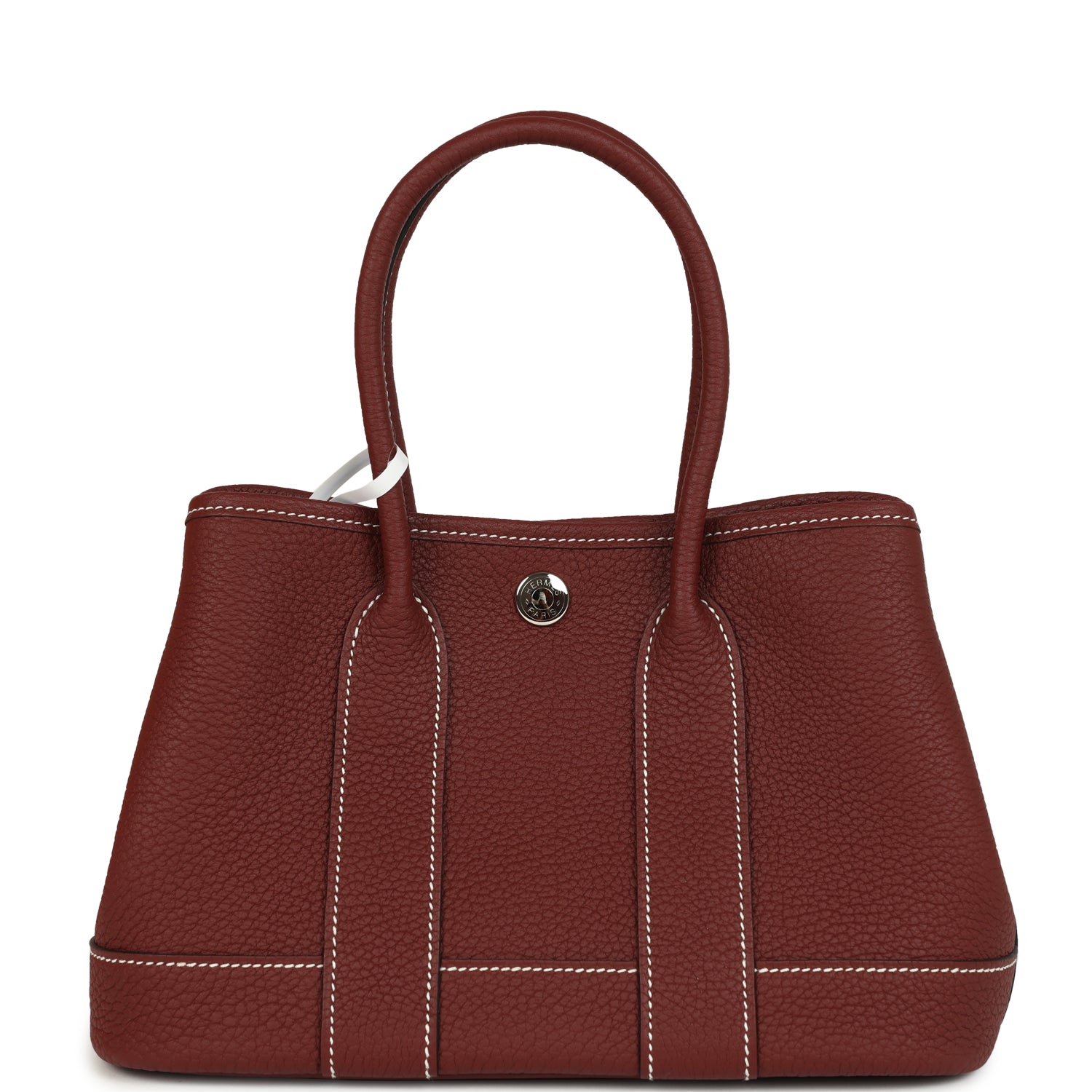 Hermes Garden Party Neo 23 Rouge H Negonda Palladium Hardware