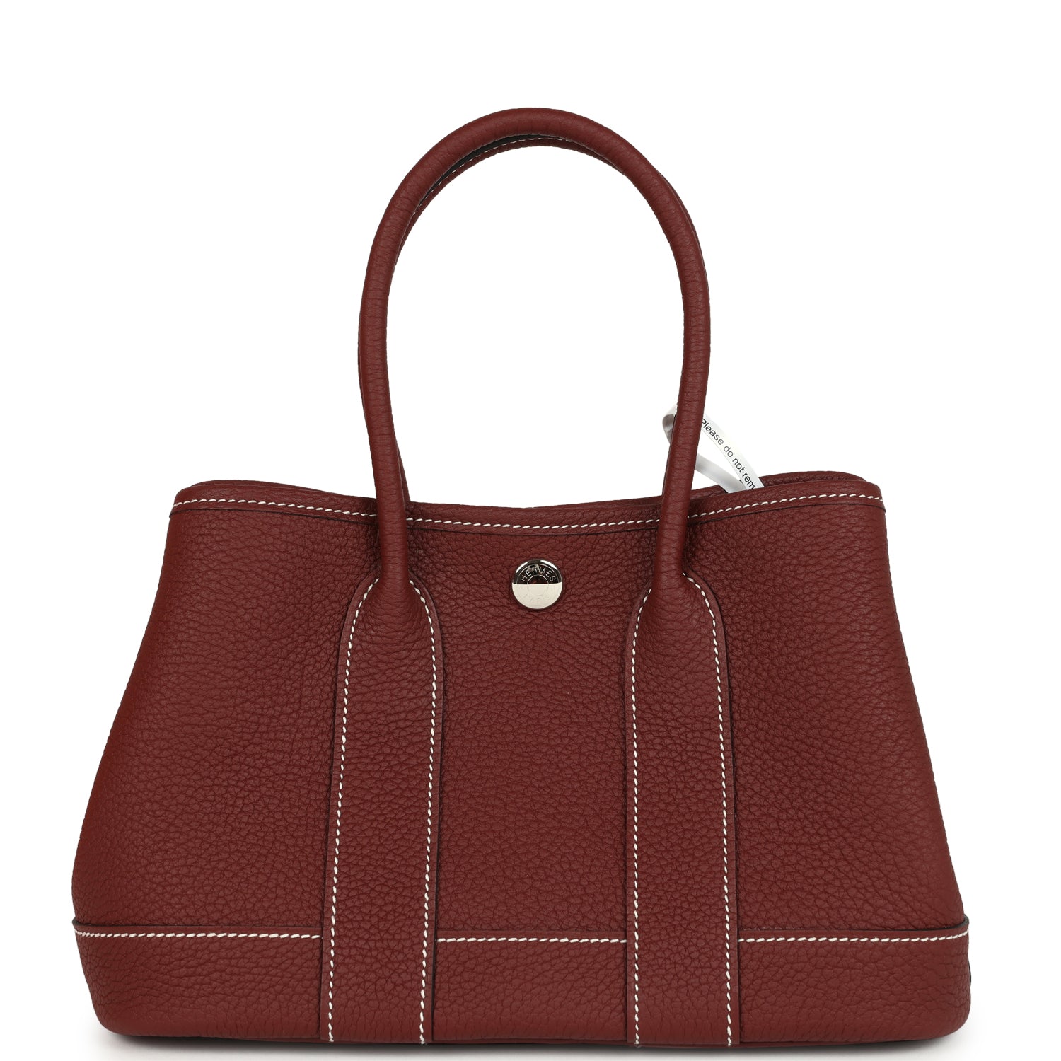 Hermes Garden Party Neo 23 Rouge H Negonda Palladium Hardware