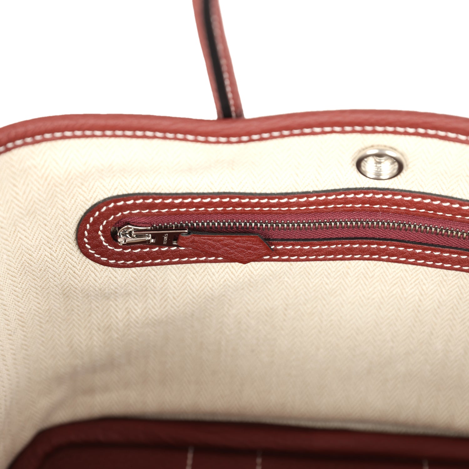 Hermes Garden Party Neo 23 Rouge H Negonda Palladium Hardware
