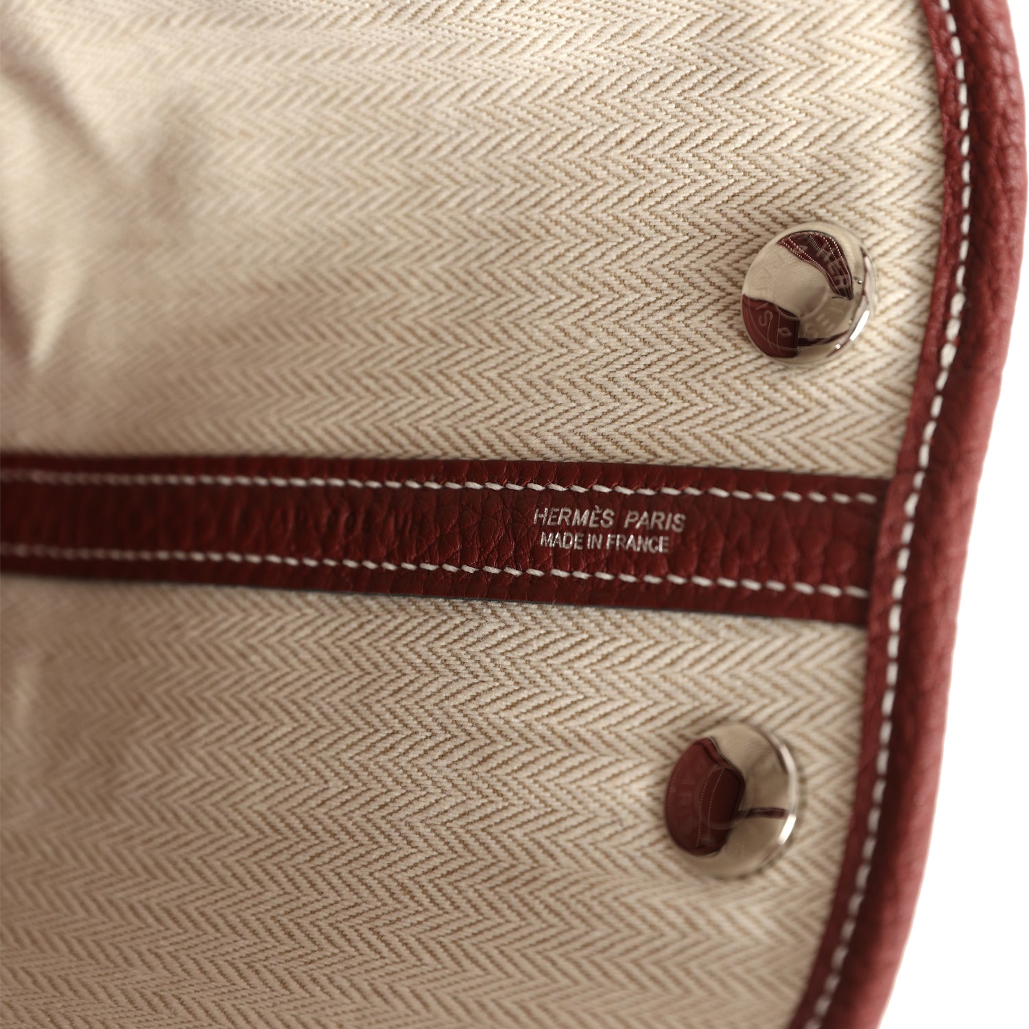 Hermes Garden Party Neo 23 Rouge H Negonda Palladium Hardware