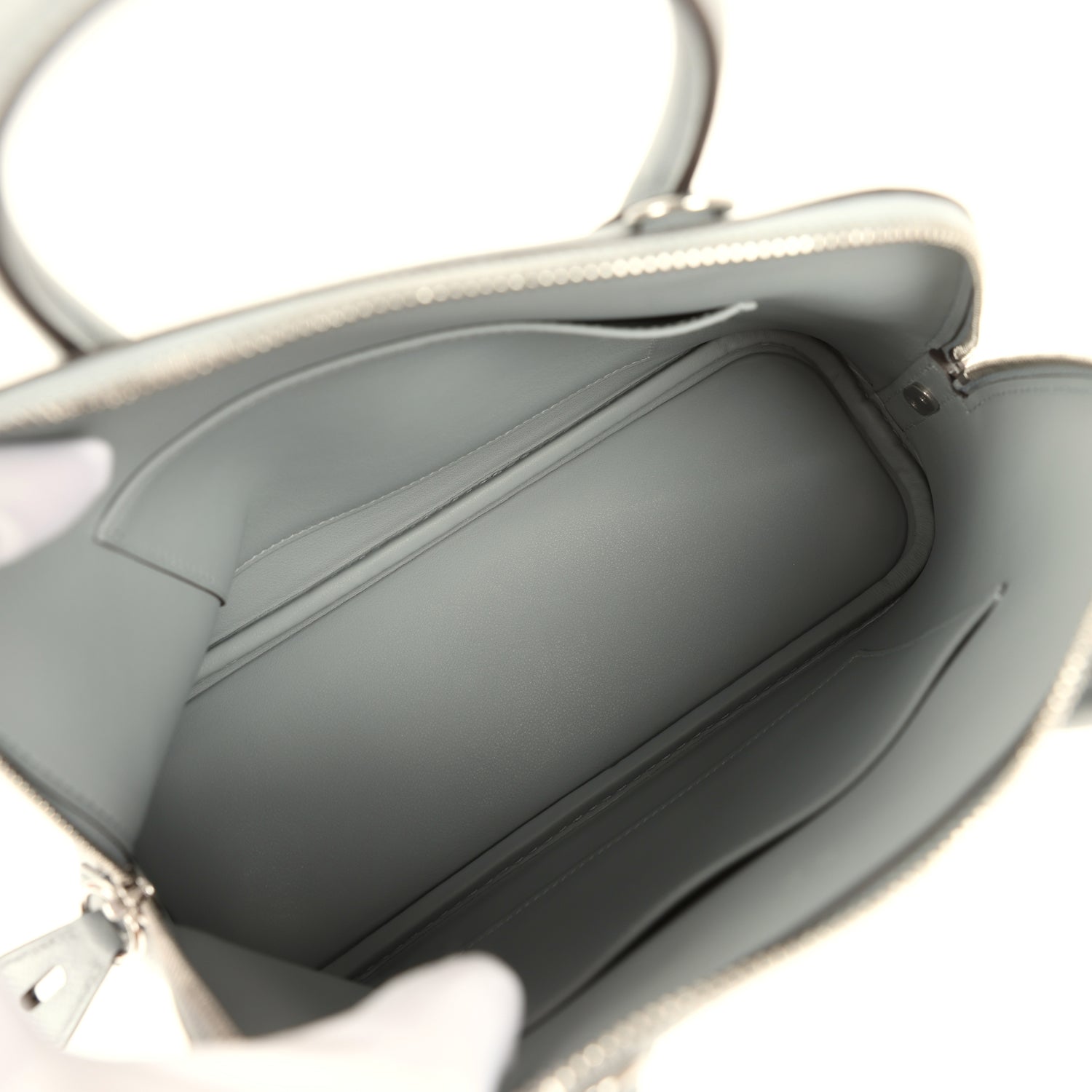Hermes 1923 Bolide 25 Gris Pantin Epsom Palladium Hardware