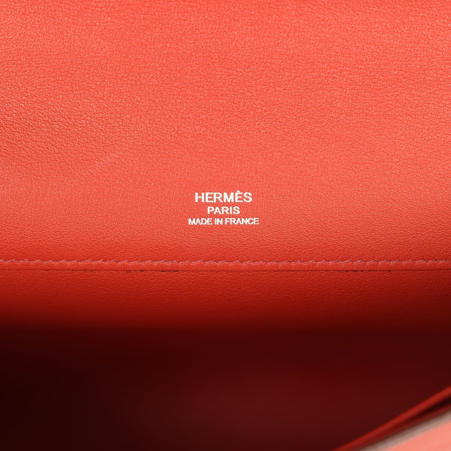 Pre-owned Hermes Kelly Cut Brique Swift Palladium Hardware