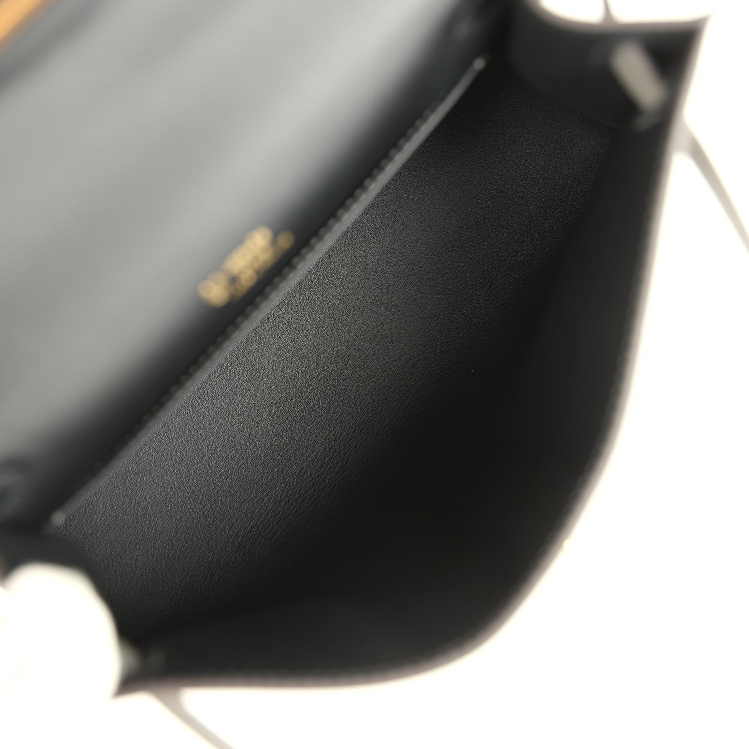 Hermes Special Order (HSS) Kelly Pochette Gris Meyer Verso Swift Gold Hardware