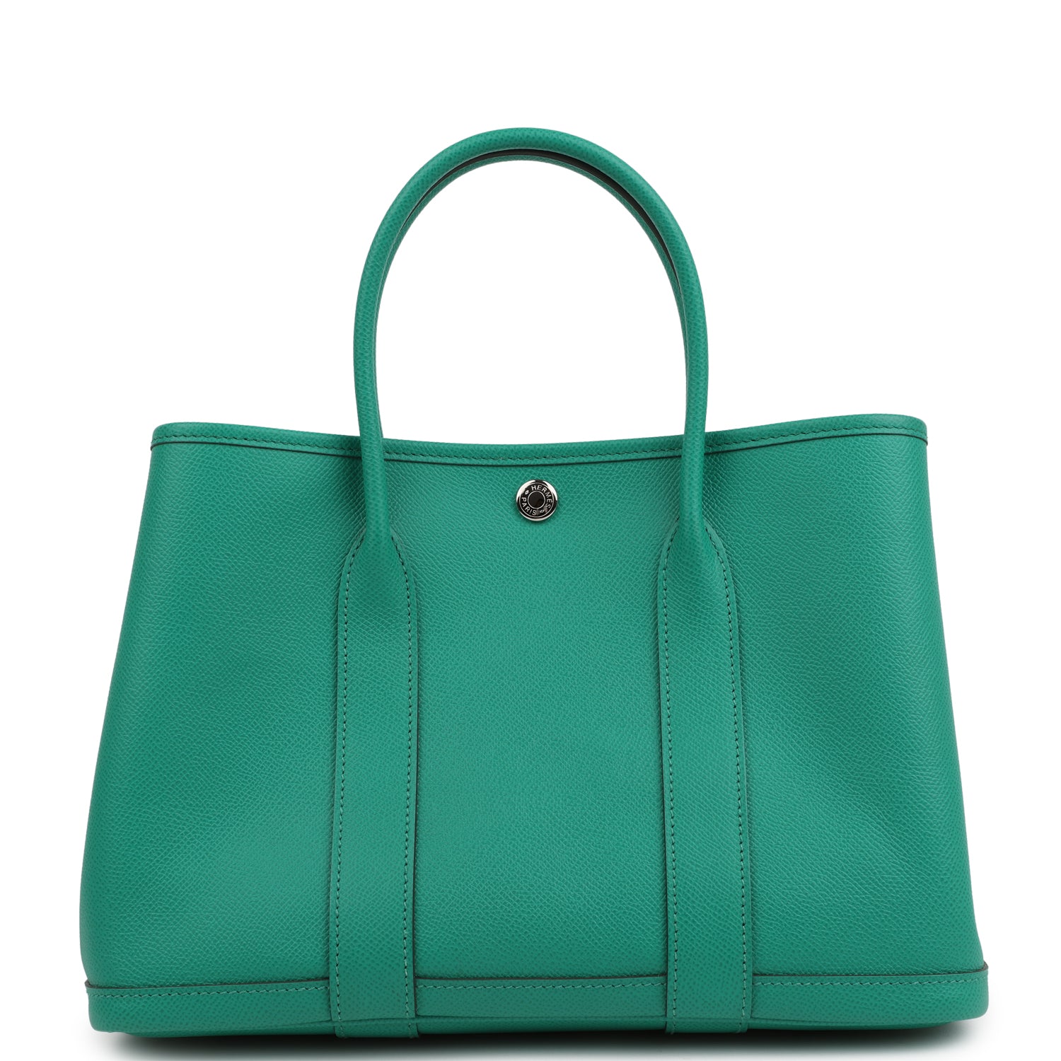 Hermes Garden Party 30 Vert Jade Epsom Palladium Hardware