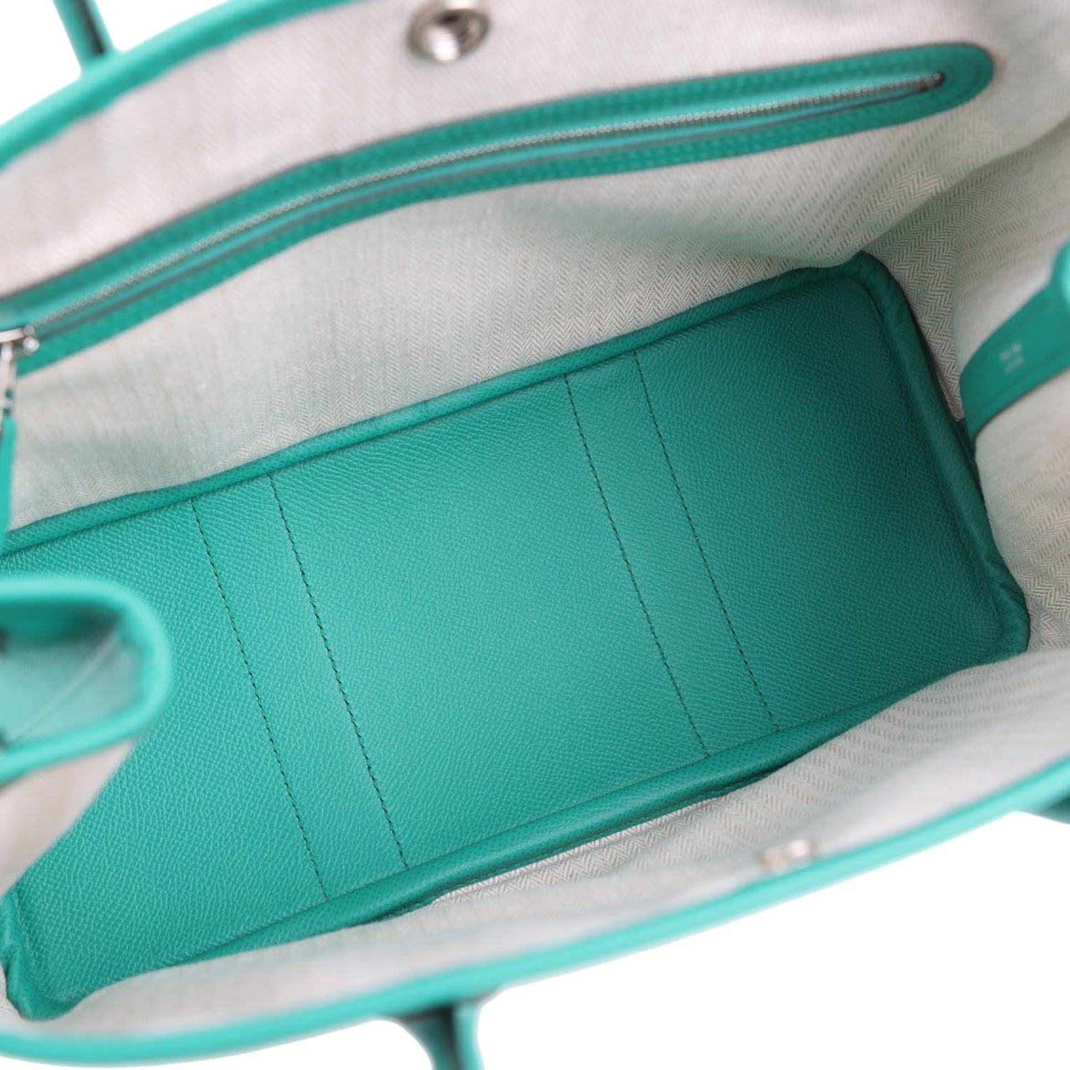 Hermes Garden Party 30 Vert Jade Epsom Palladium Hardware