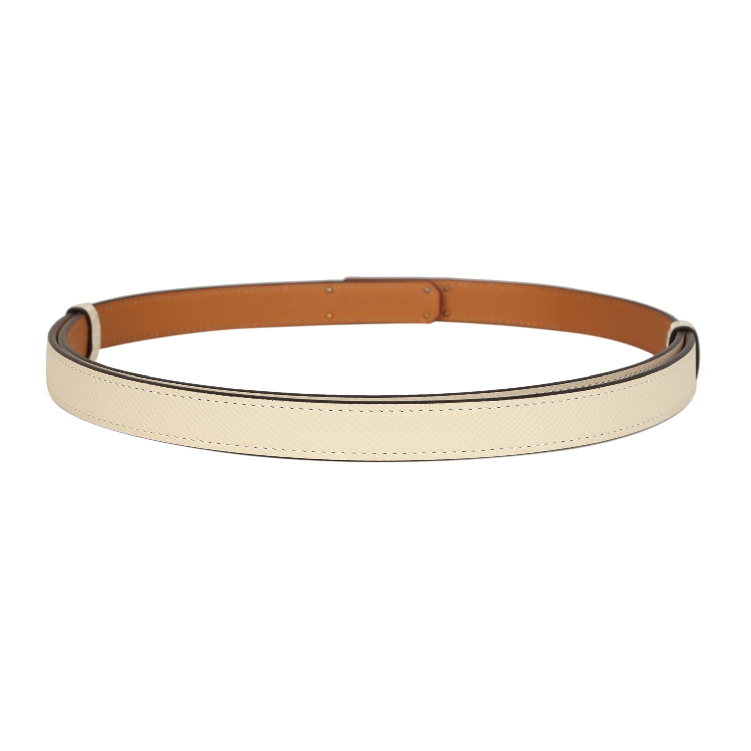 Hermes Kelly Pocket Belt 18 Craie Epsom Gold Hardware