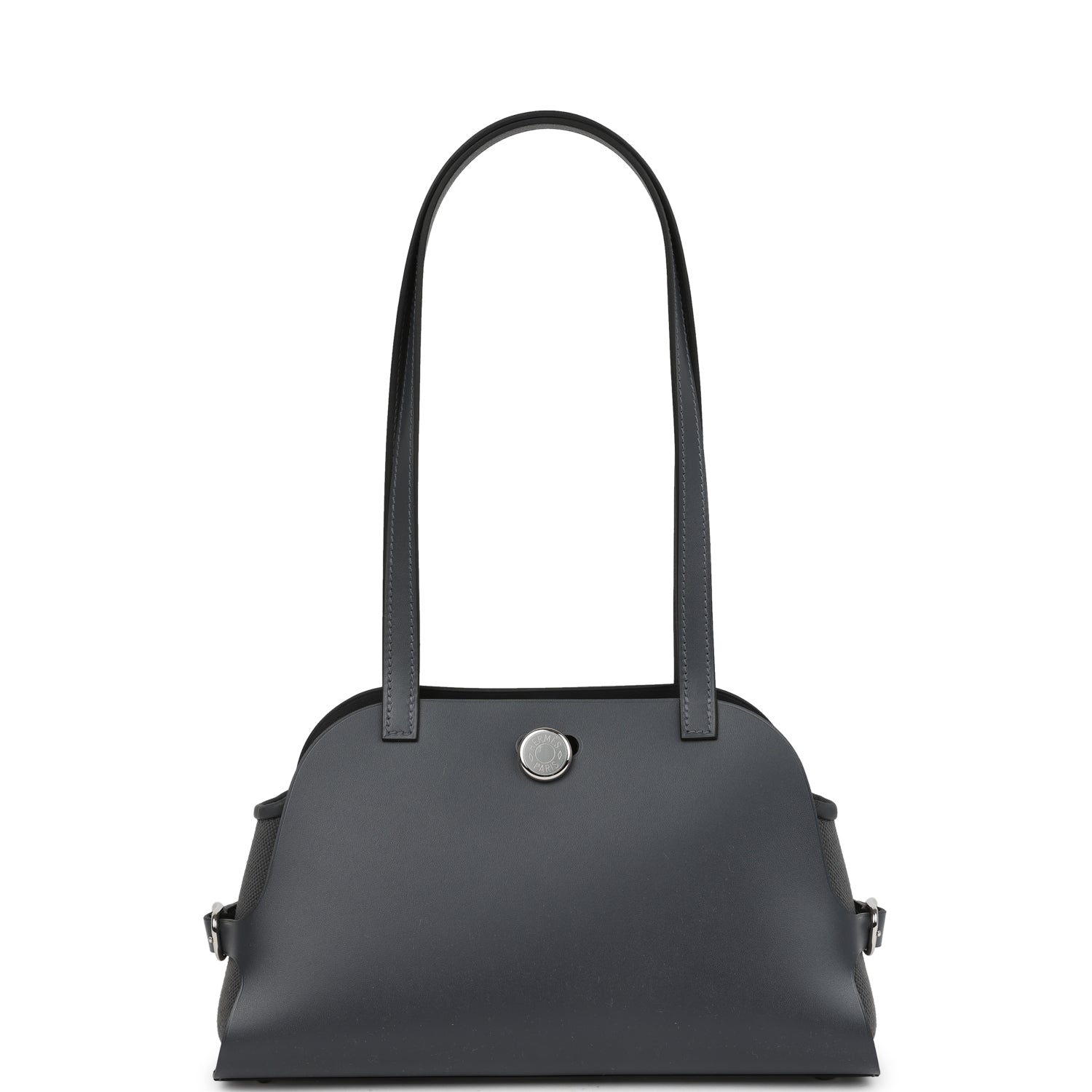 Hermes Tablier Sellier Ardoise Vache Hunter, Swift and Toile Militaire Palladium Hardware