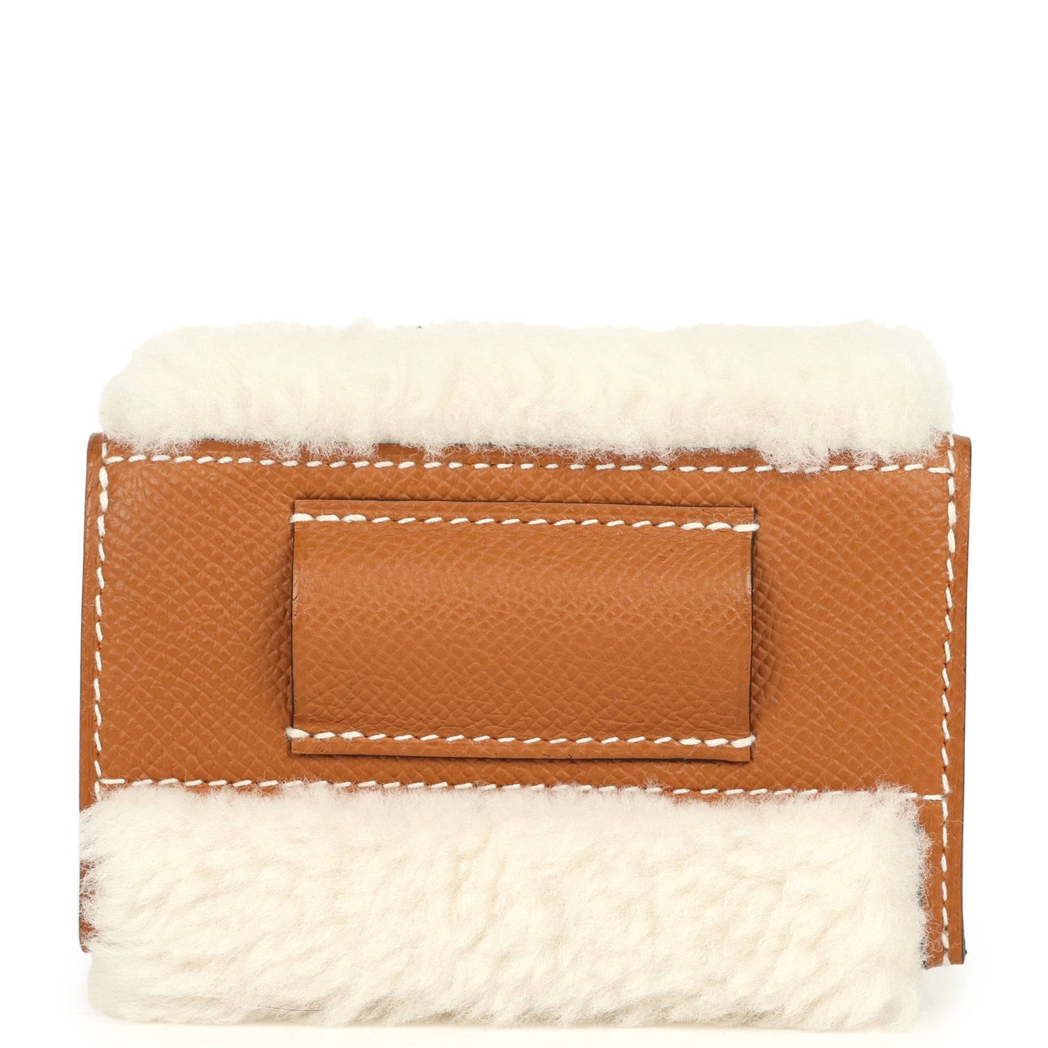 Hermes Kelly Pocket Teddy 18 Belt Gold Epsom and Shearling Gold Hardware