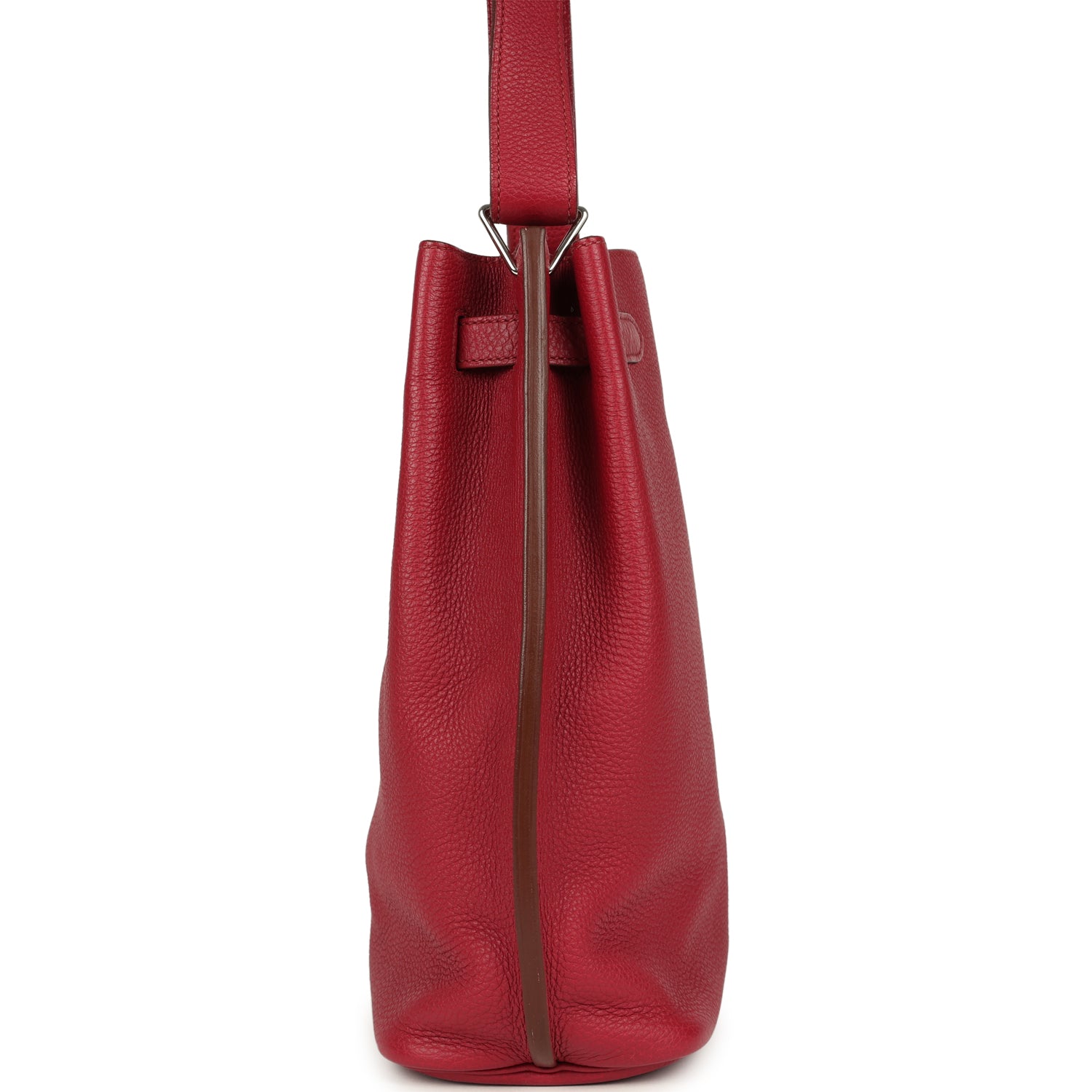 Pre-owned Hermes So Kelly 22 Rubis Togo Palladium Hardware