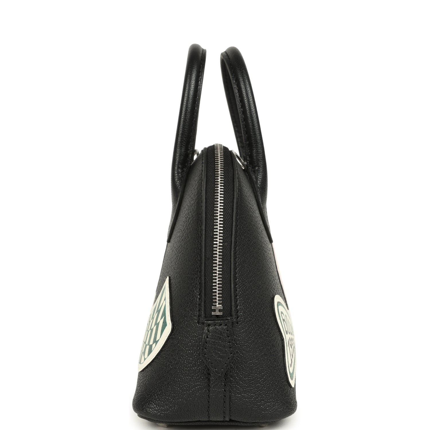 Hermes Mini 1923 Pique-Colle Bolide Black Chevre Palladium Hardware