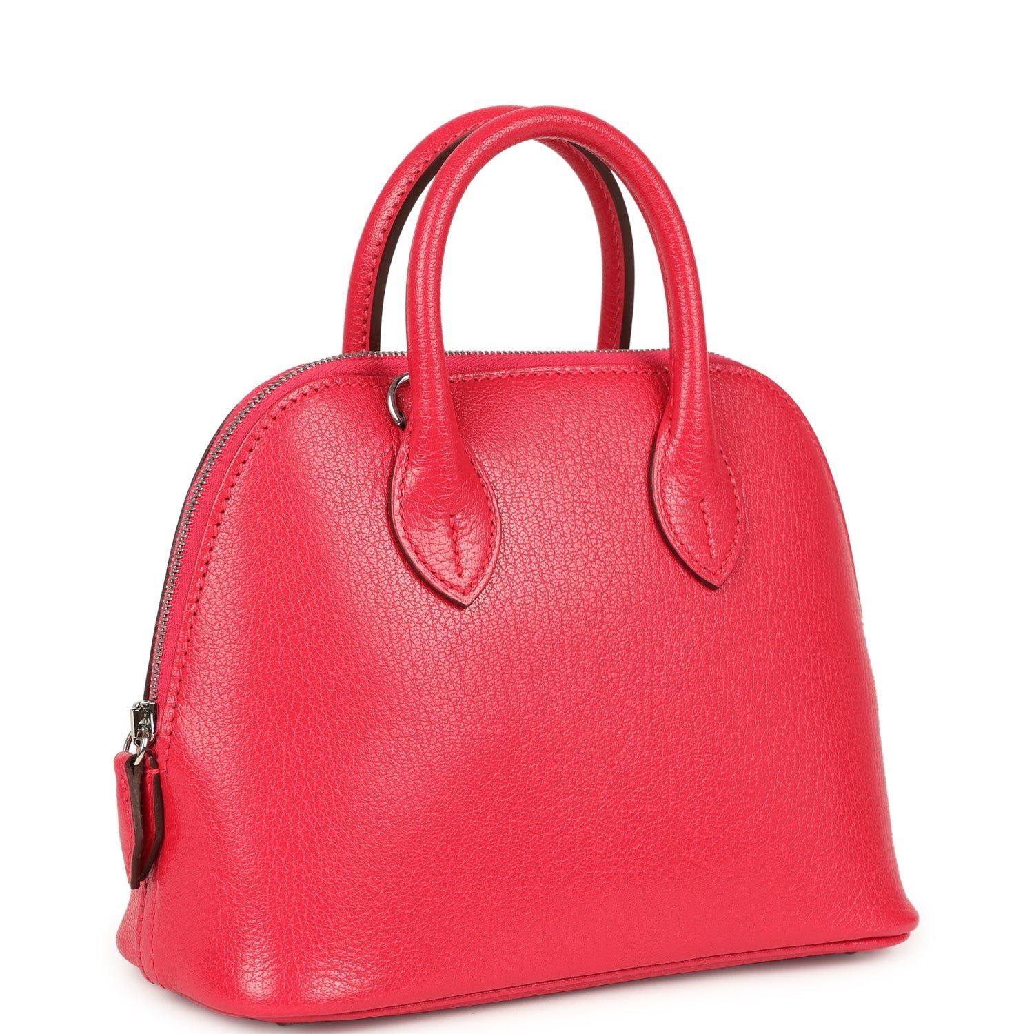 Hermes 1923 Bolide Mini Rose Extreme Chevre Chamkila Palladium Hardware