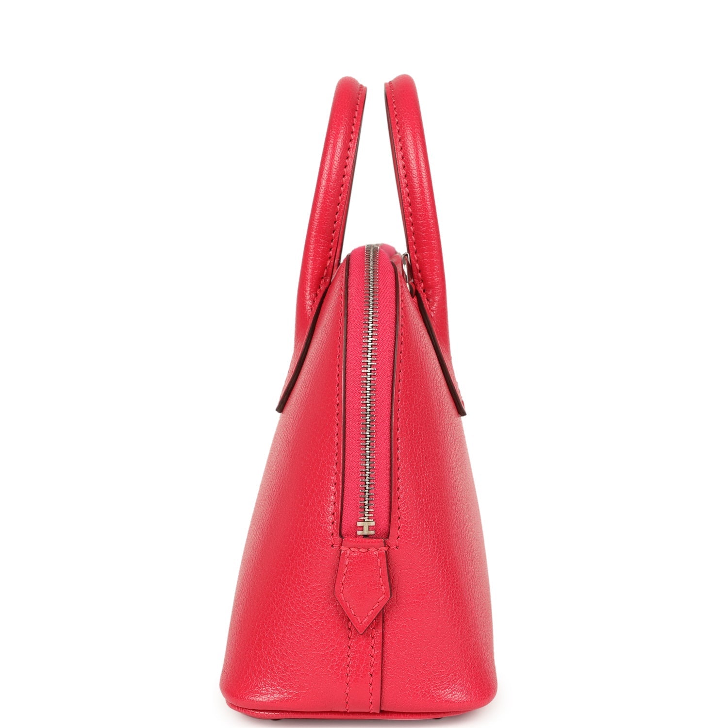 Hermes 1923 Bolide Mini Rose Extreme Chevre Chamkila Palladium Hardware