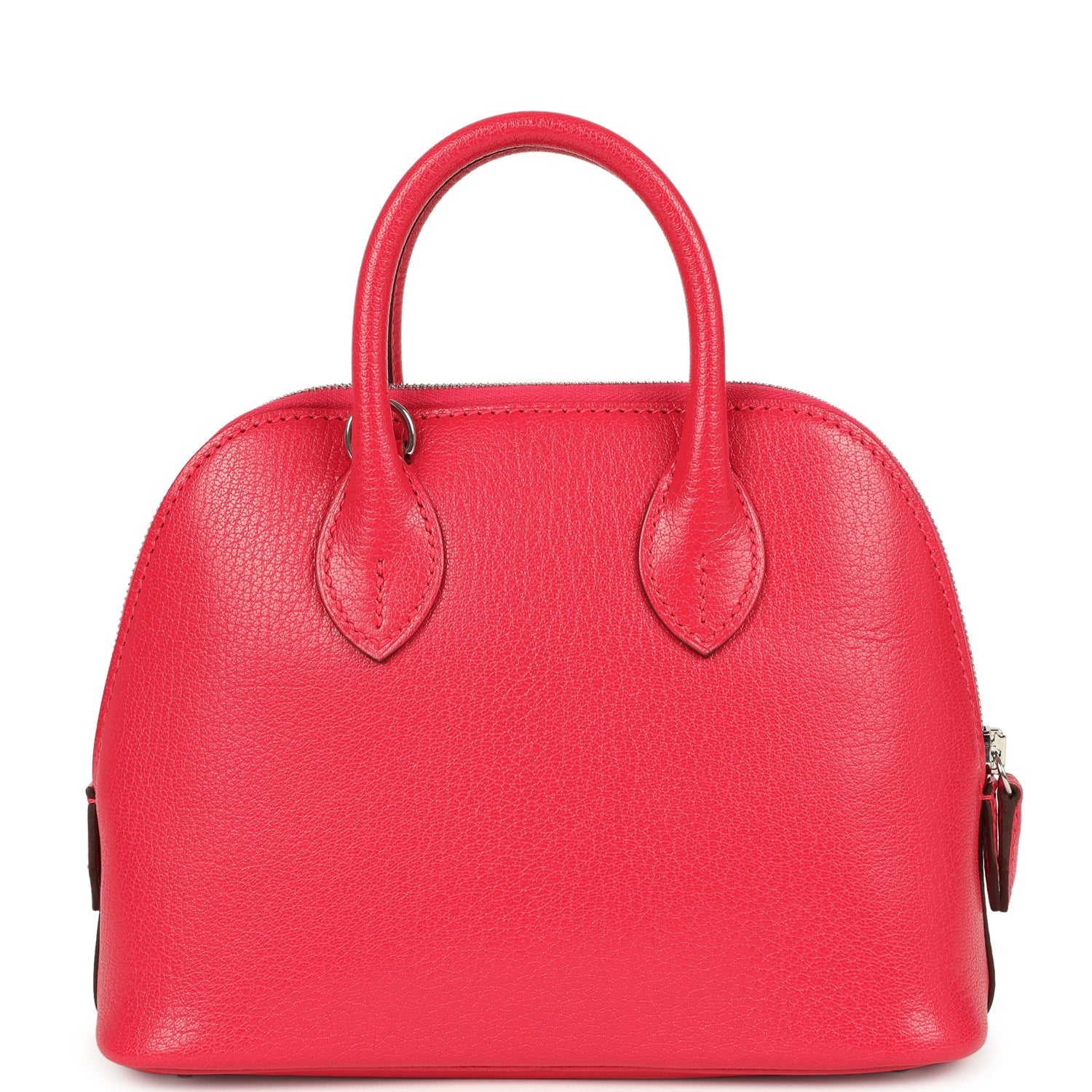Hermes 1923 Bolide Mini Rose Extreme Chevre Chamkila Palladium Hardware