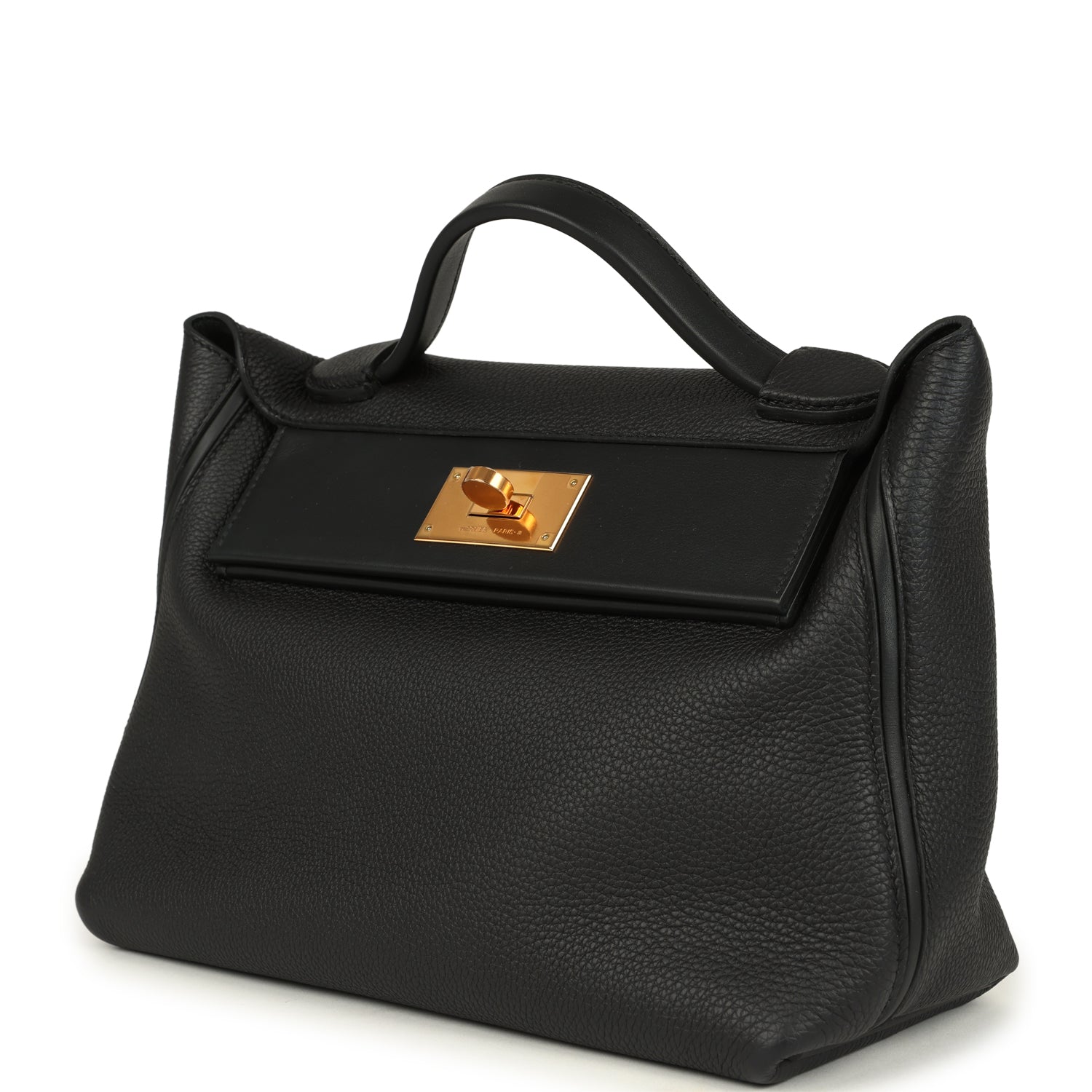 Hermes 24/24 29 Black Togo and Swift Gold Hardware