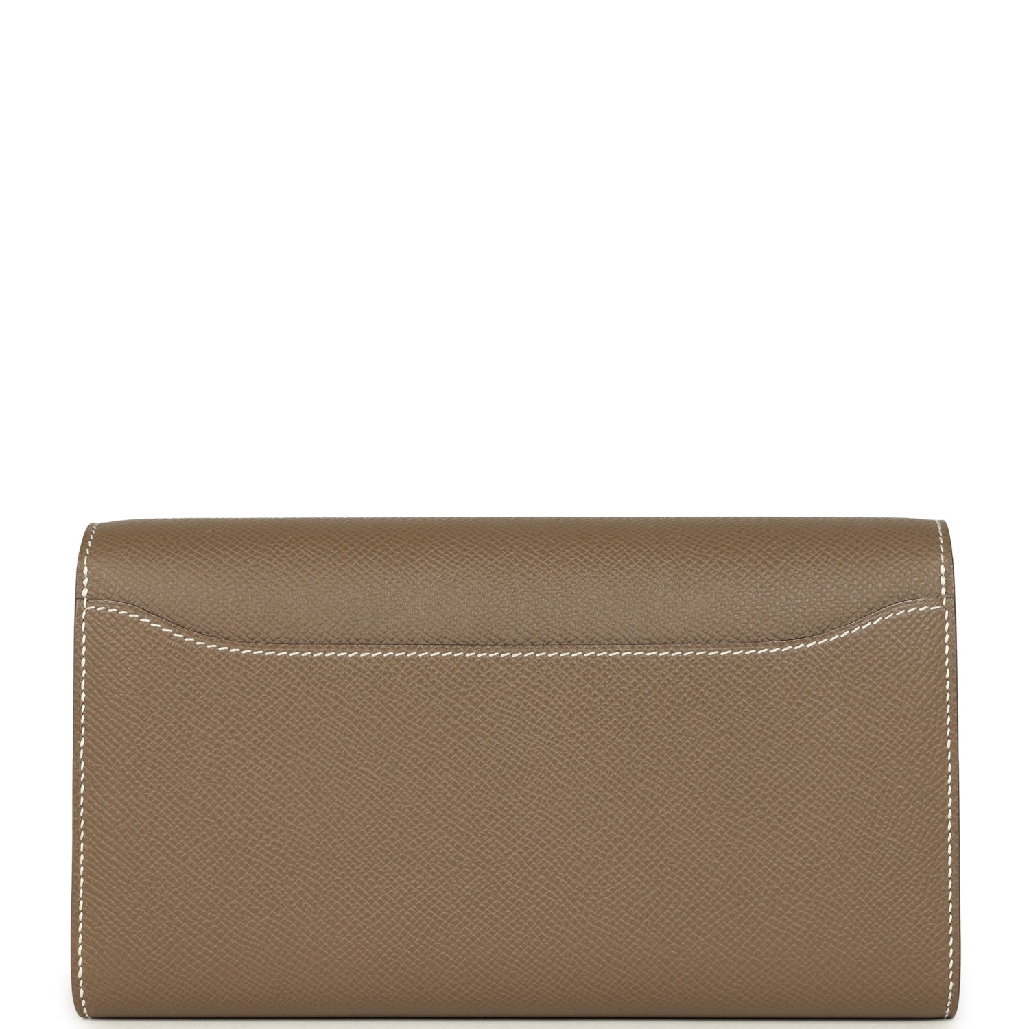 Pre-owned Hermes Constance Wallet To Go Etoupe Epsom Gold Hardware