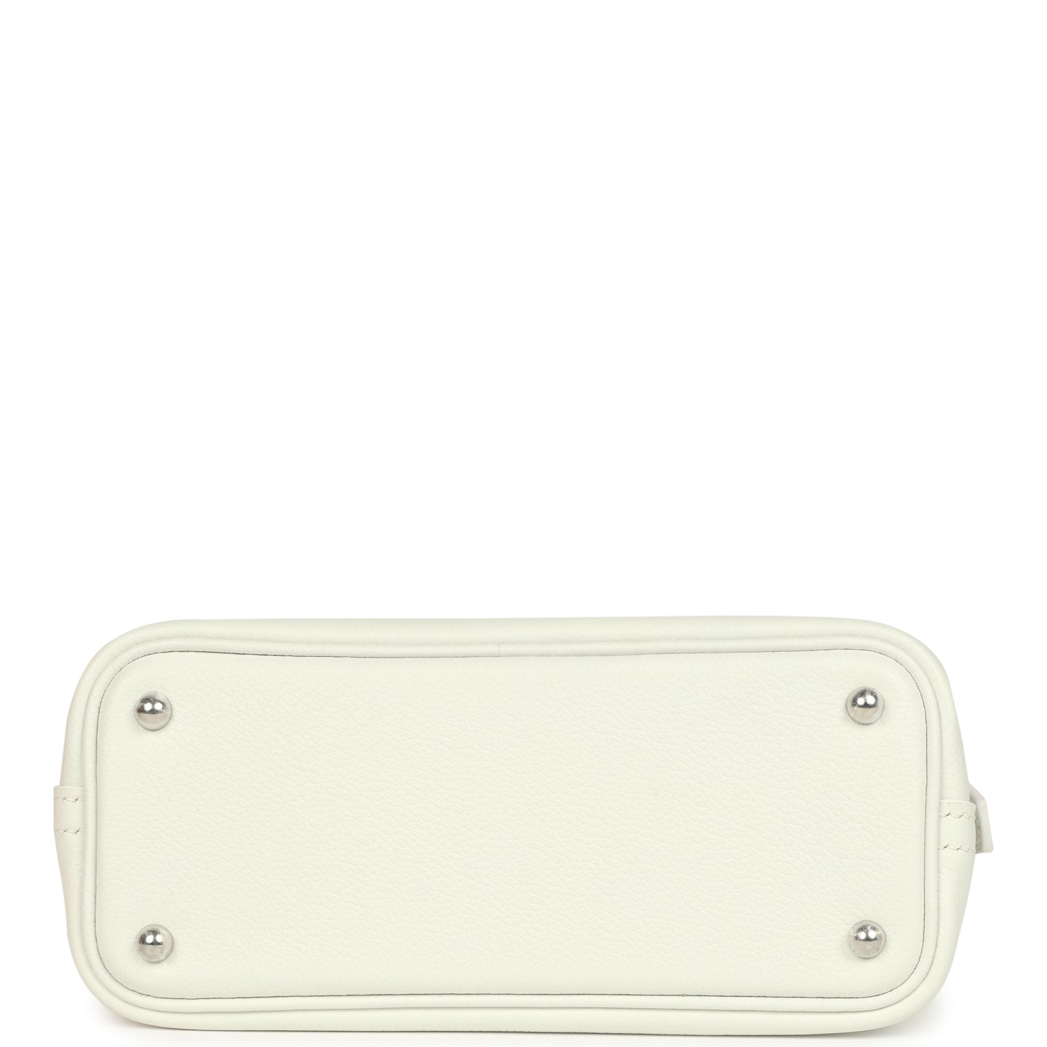 Hermes 1923 Bolide Mini New White Evercolor Palladium Hardware