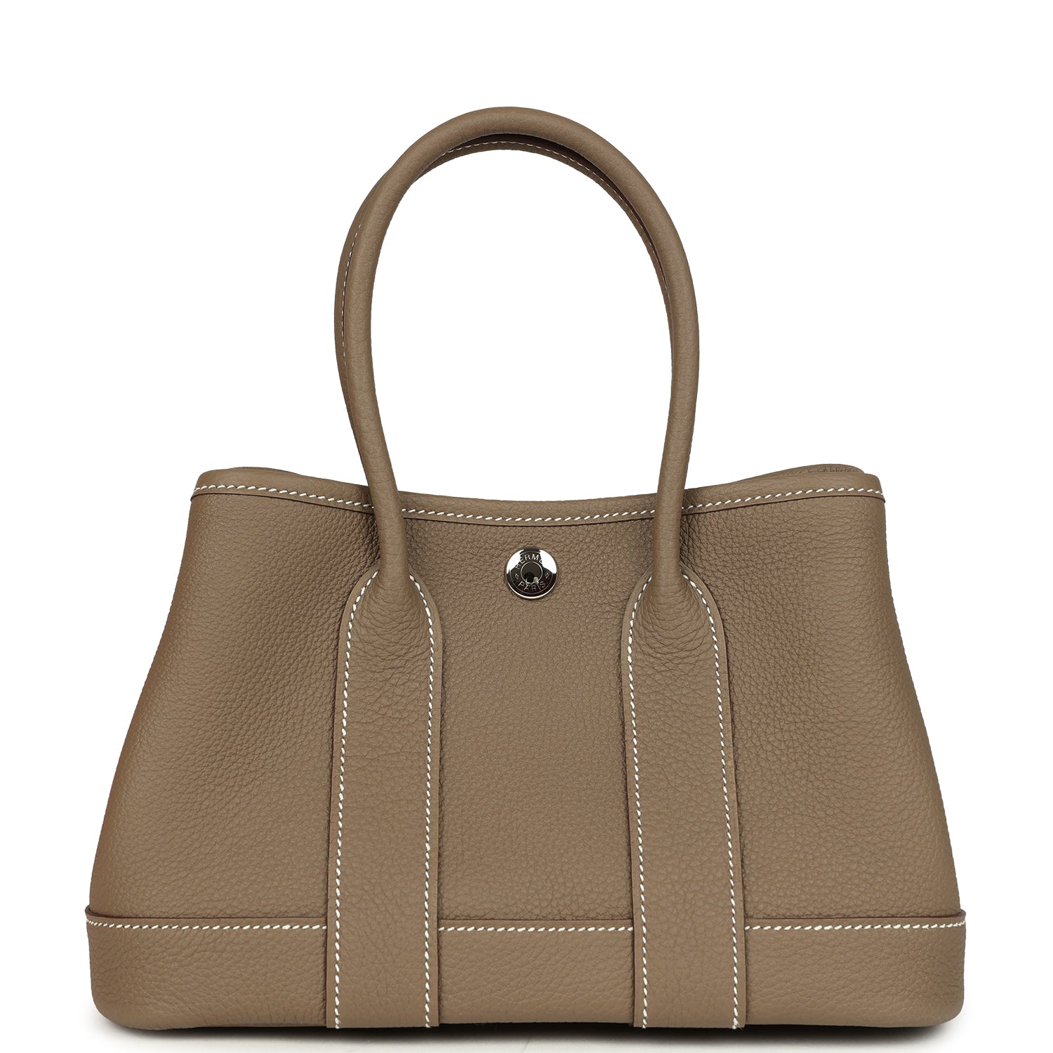 Hermes Garden Party Neo 23 Etoupe Negonda Palladium Hardware