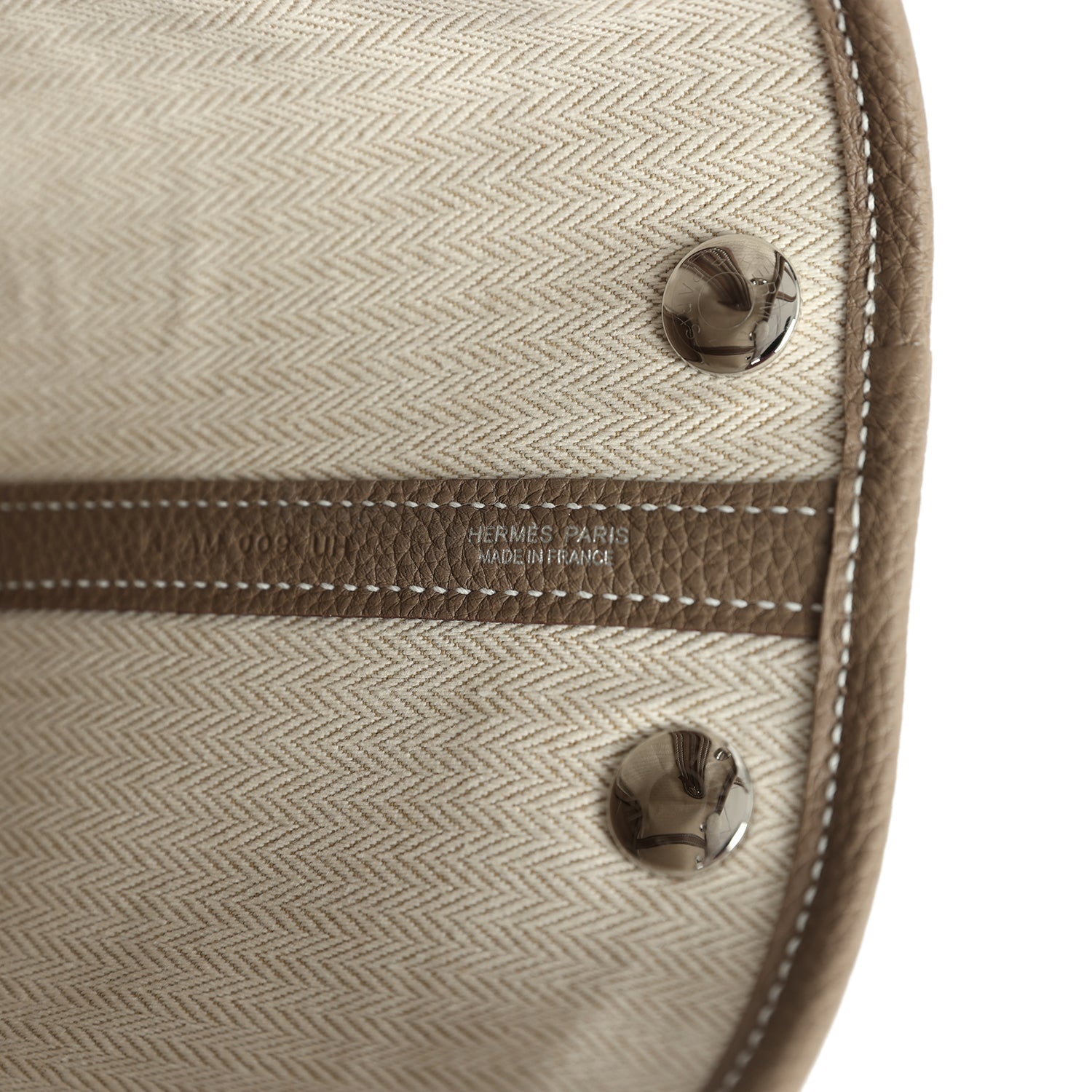 Hermes Garden Party Neo 23 Etoupe Negonda Palladium Hardware