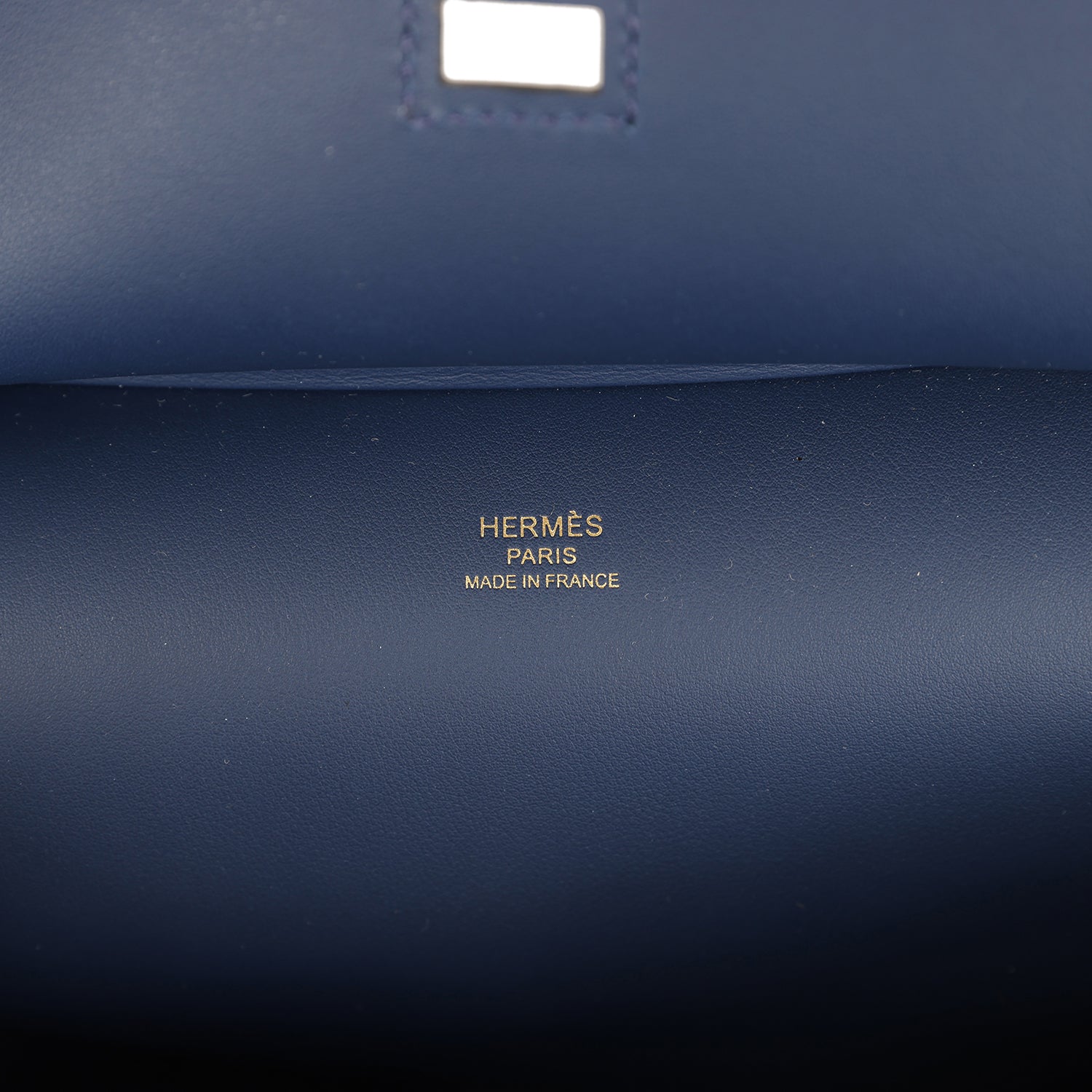 Hermes Mini Jypsiere Bleu Navy Swift Gold Hardware