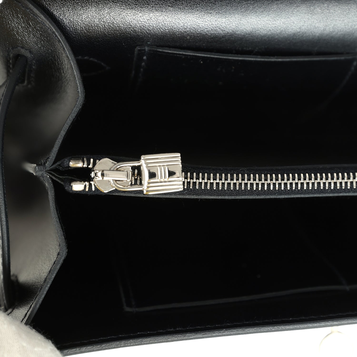 Hermes Kelly Wallet To Go Black Box Palladium Hardware