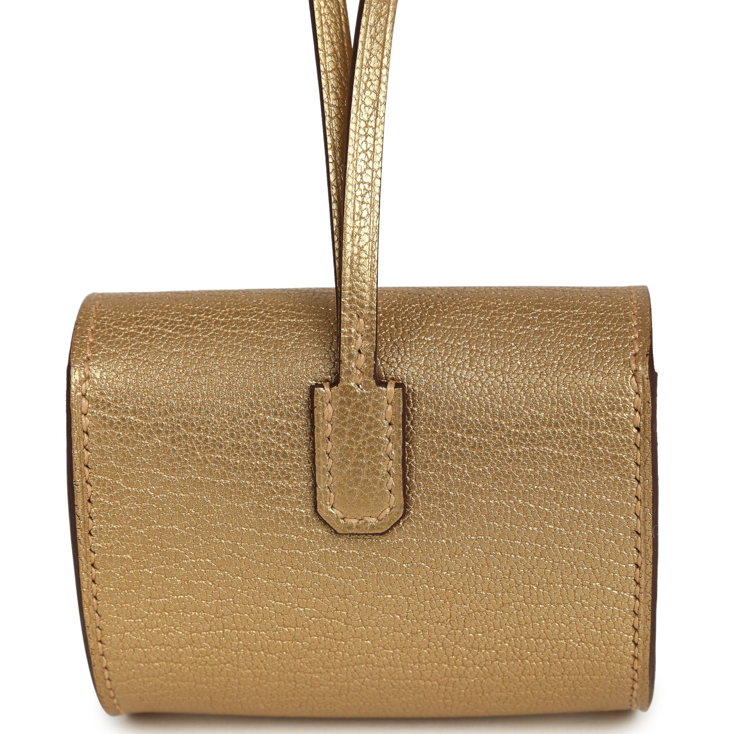 Hermes Kelly Festival Bag Charm Dore Chevre Chamkilight Permabrass Hardware