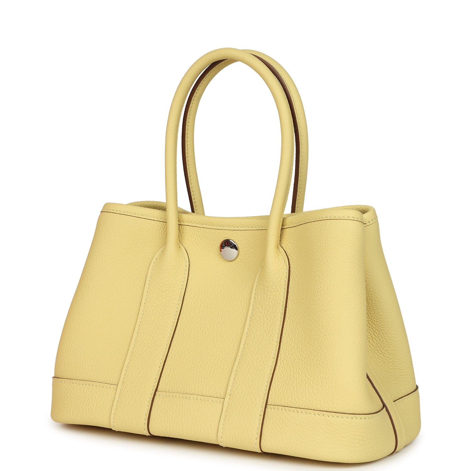 Hermes Garden Party Neo 23 Jaune Poussin Togo Palladium Hardware
