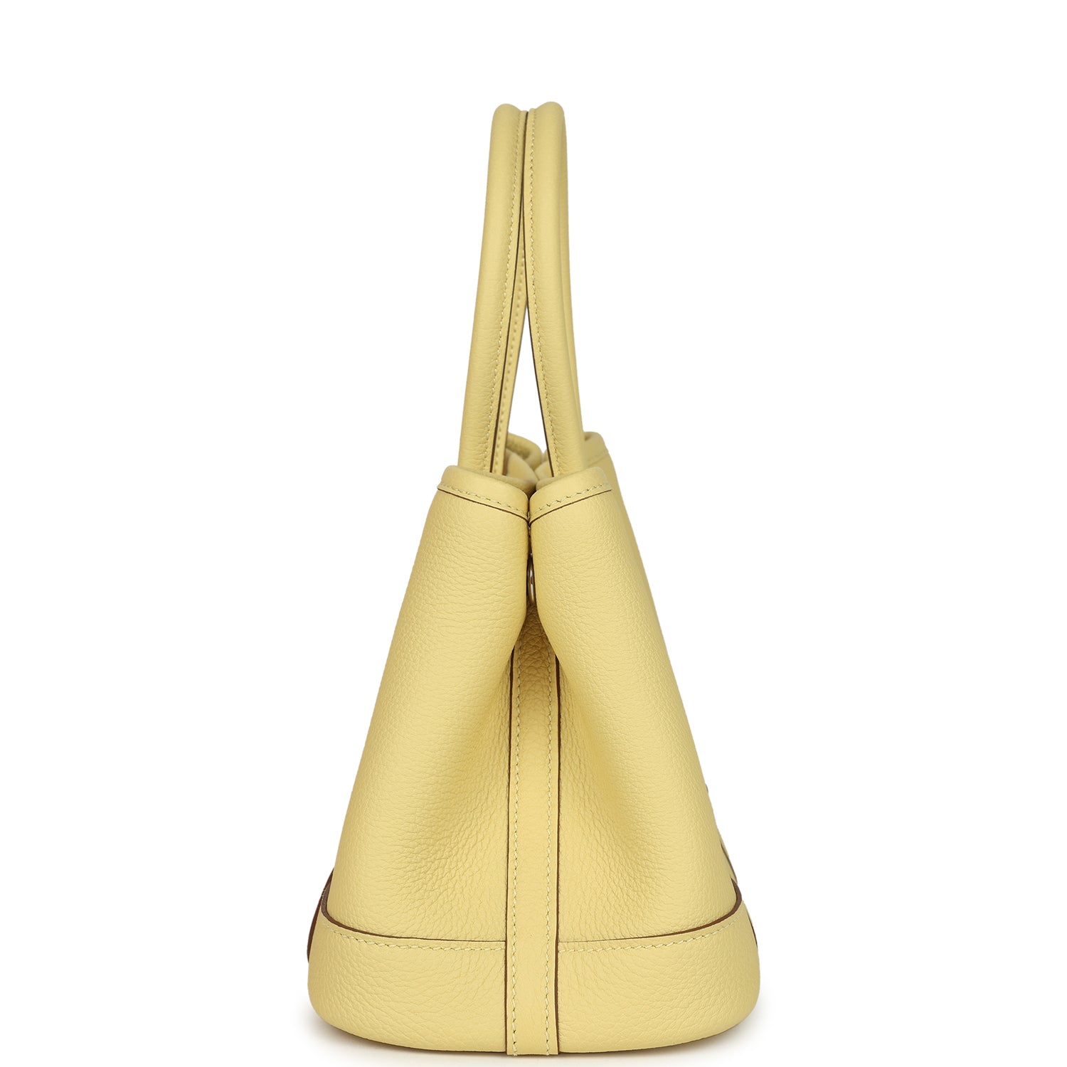 Hermes Garden Party Neo 23 Jaune Poussin Togo Palladium Hardware
