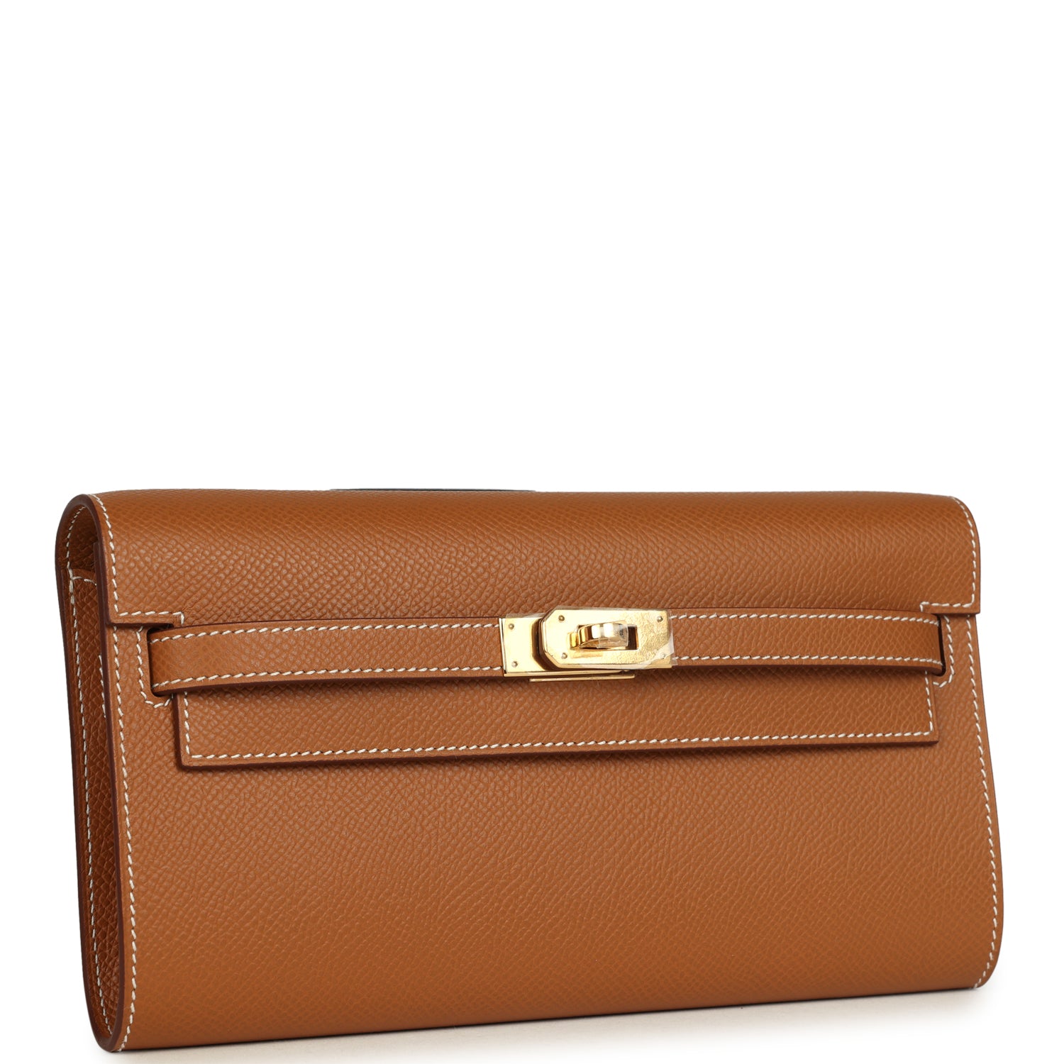 Hermes Kelly Wallet To Go Gold Epsom Gold Hardware