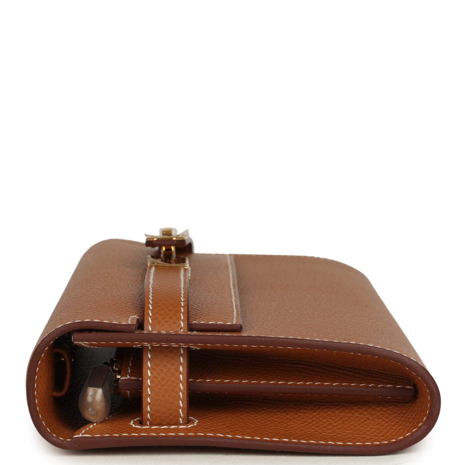 Hermes Kelly Wallet To Go Gold Epsom Gold Hardware