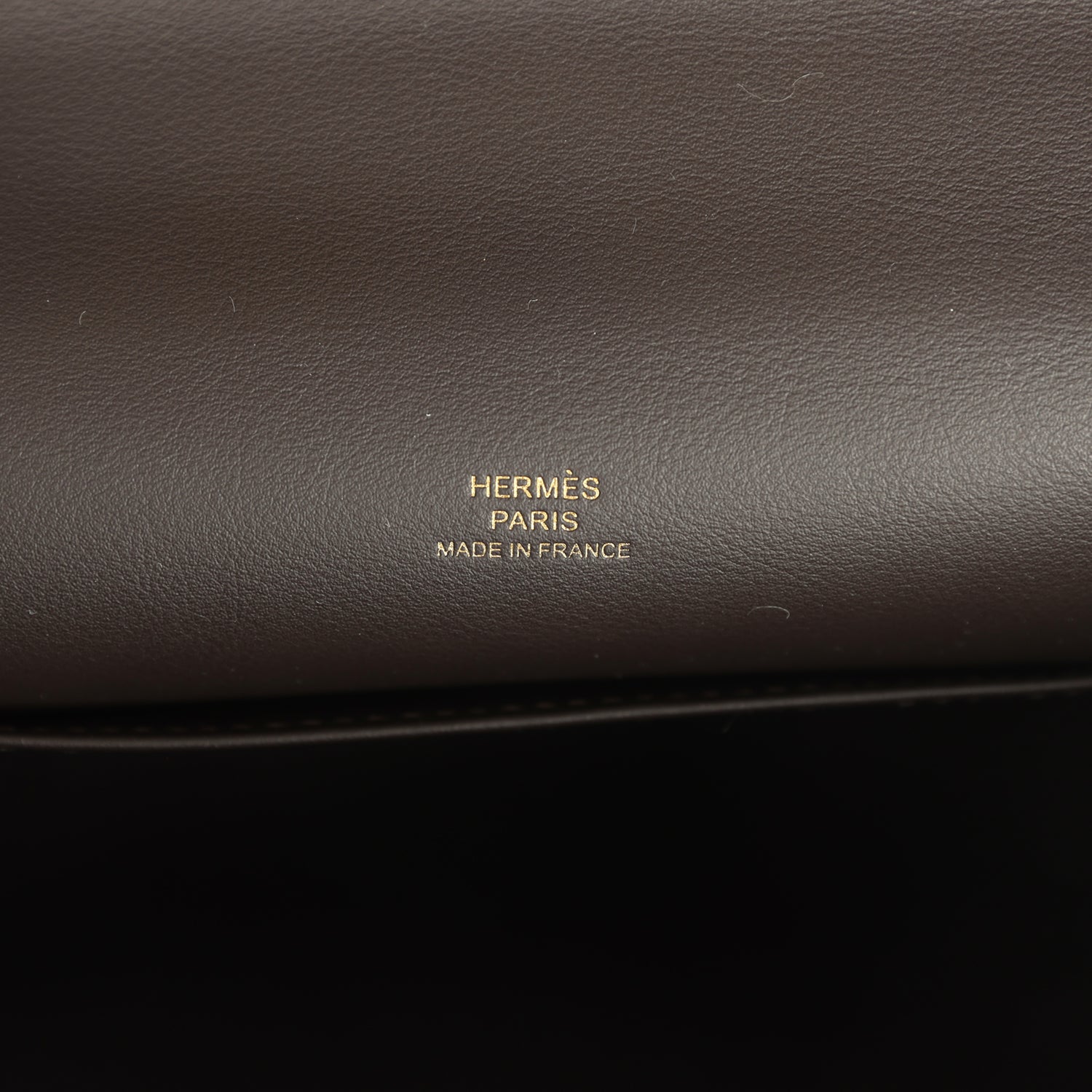 Hermes Kelly Pochette Bai-Brun Swift Gold Hardware