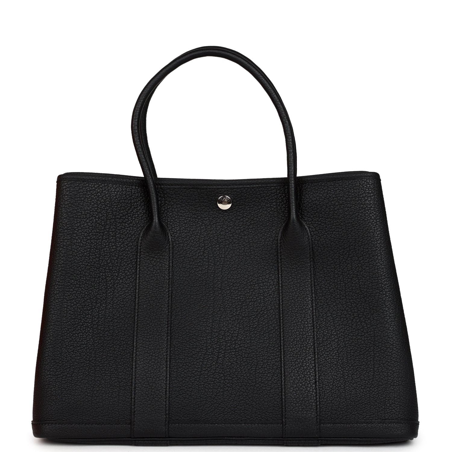 Hermes Garden Party 36 Black Negonda Palladium Hardware
