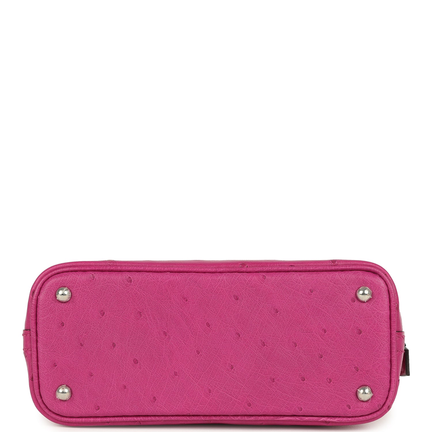 Hermes 1923 Bolide Mini Rose Poupre Ostrich Palladium Hardware