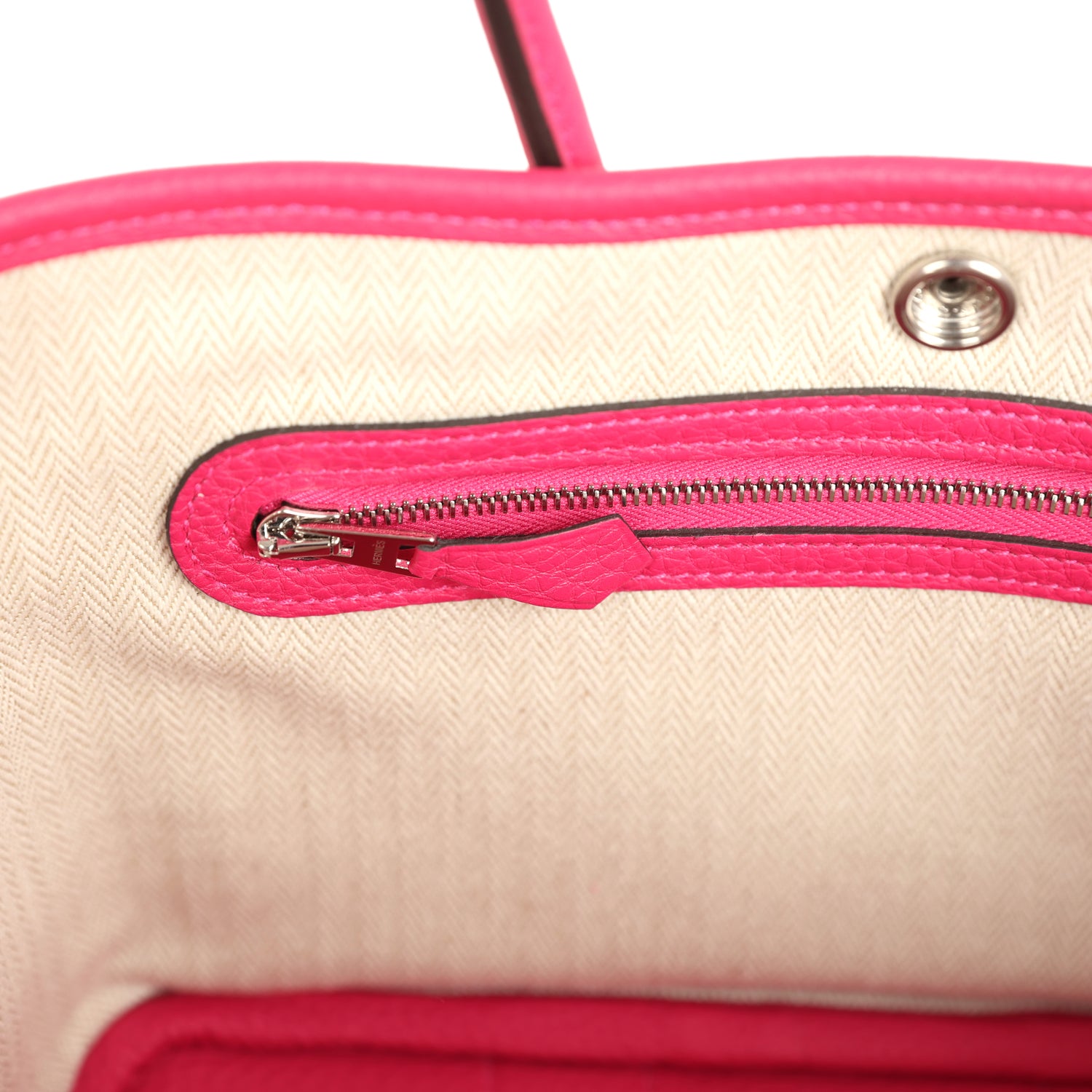 Hermes Garden Party Neo 23 Rose Mexico Togo Palladium Hardware