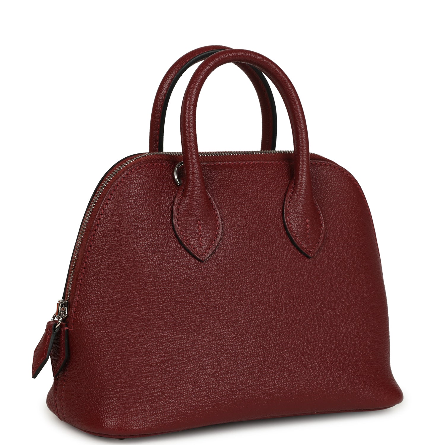 Hermes 1923 Bolide Mini Rouge H Chevre Palladium Hardware