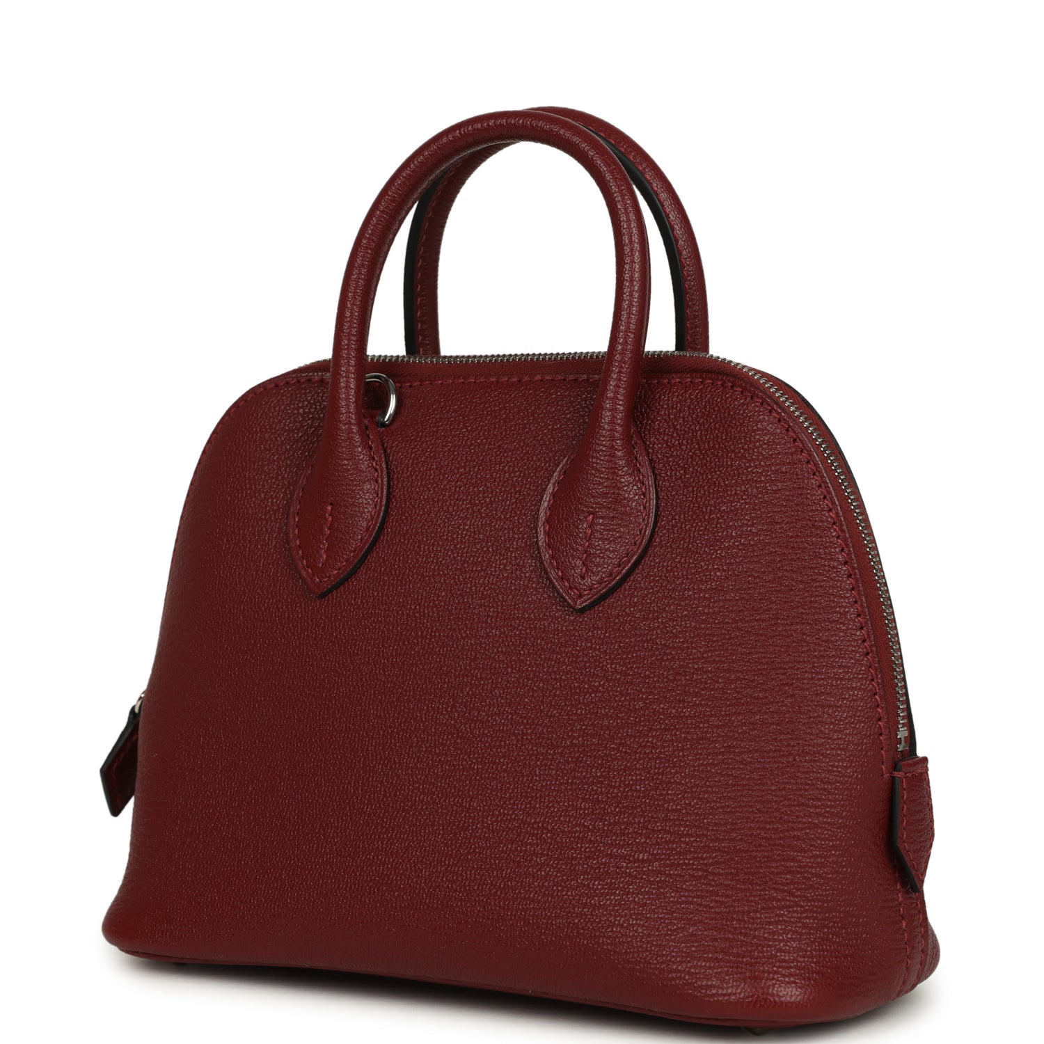 Hermes 1923 Bolide Mini Rouge H Chevre Palladium Hardware