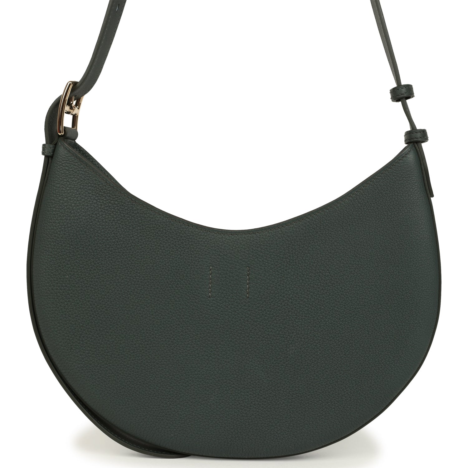 Hermes P'tit Arcon Bag Vert Mangrove Togo and Swift Permabrass Hardware