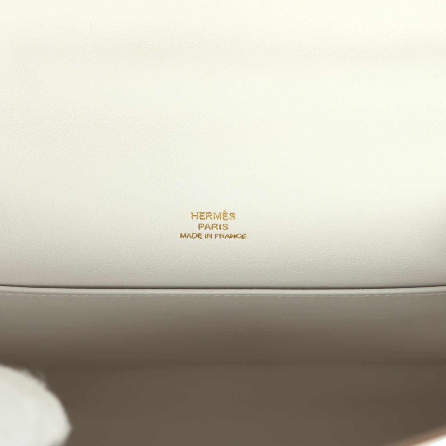 Hermes Kelly Pochette Gris Pale Swift Gold Hardware