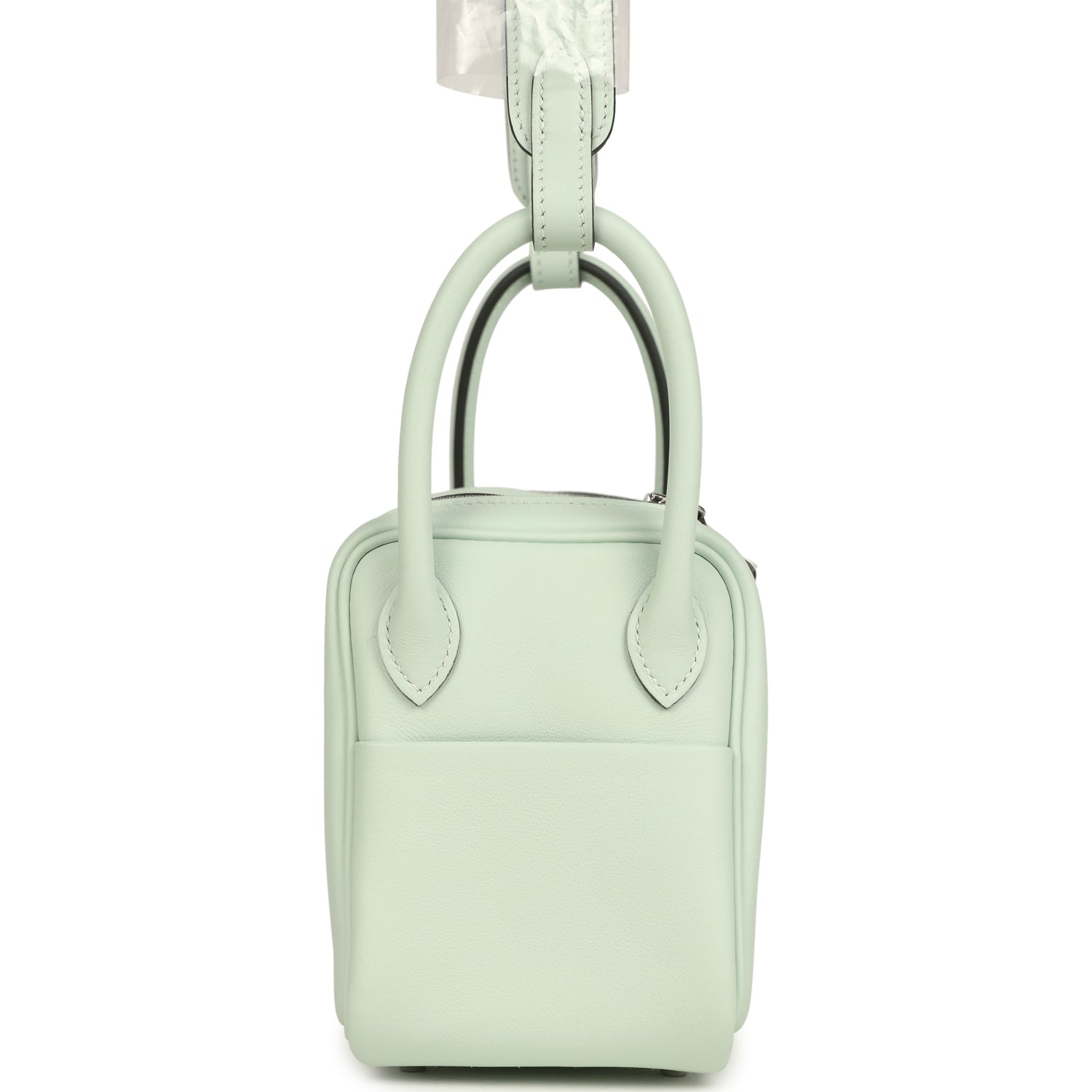 Hermes Mini Lindy II Vert Peppermint Swift Palladium Hardware