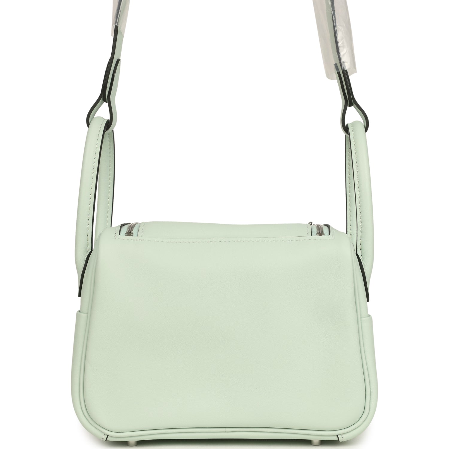 Hermes Mini Lindy II Vert Peppermint Swift Palladium Hardware
