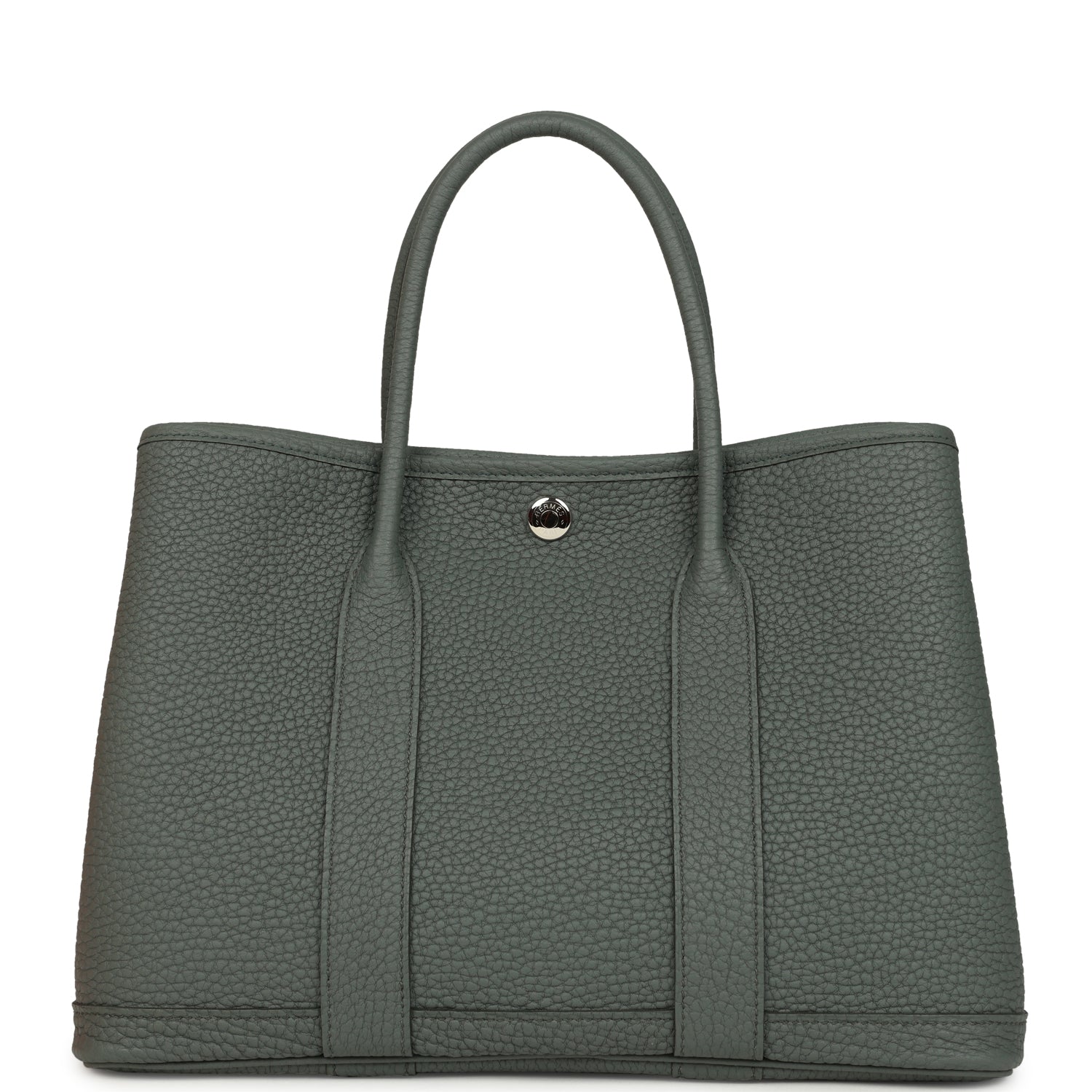 Hermes Garden Party 30 Vert Amande Negonda Palladium Hardware