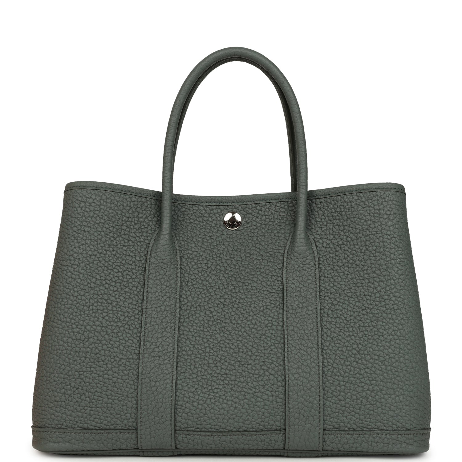 Hermes Garden Party 30 Vert Amande Negonda Palladium Hardware
