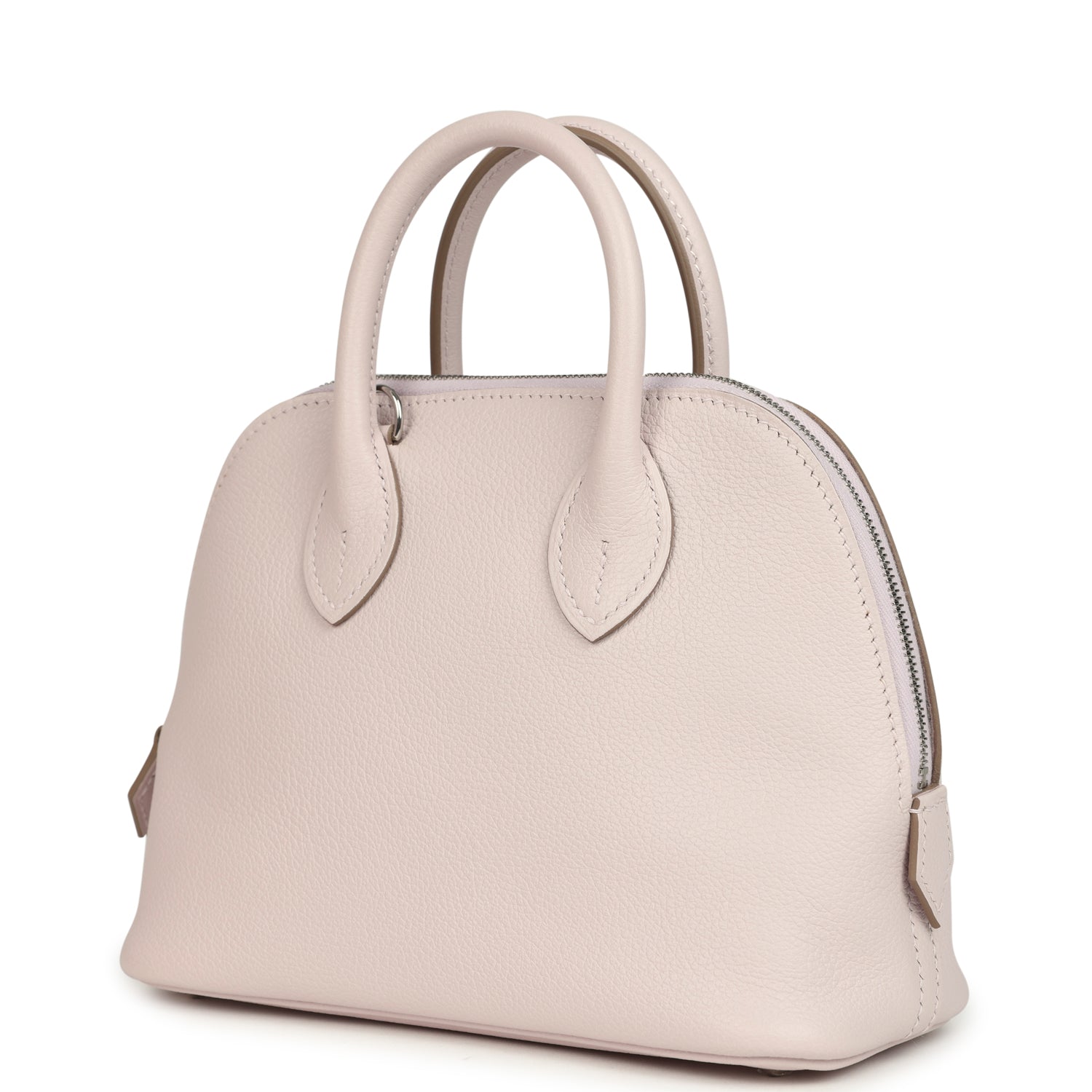 Hermes 1923 Bolide Mini Mauve Pale Verso Evercolor Palladium Hardware