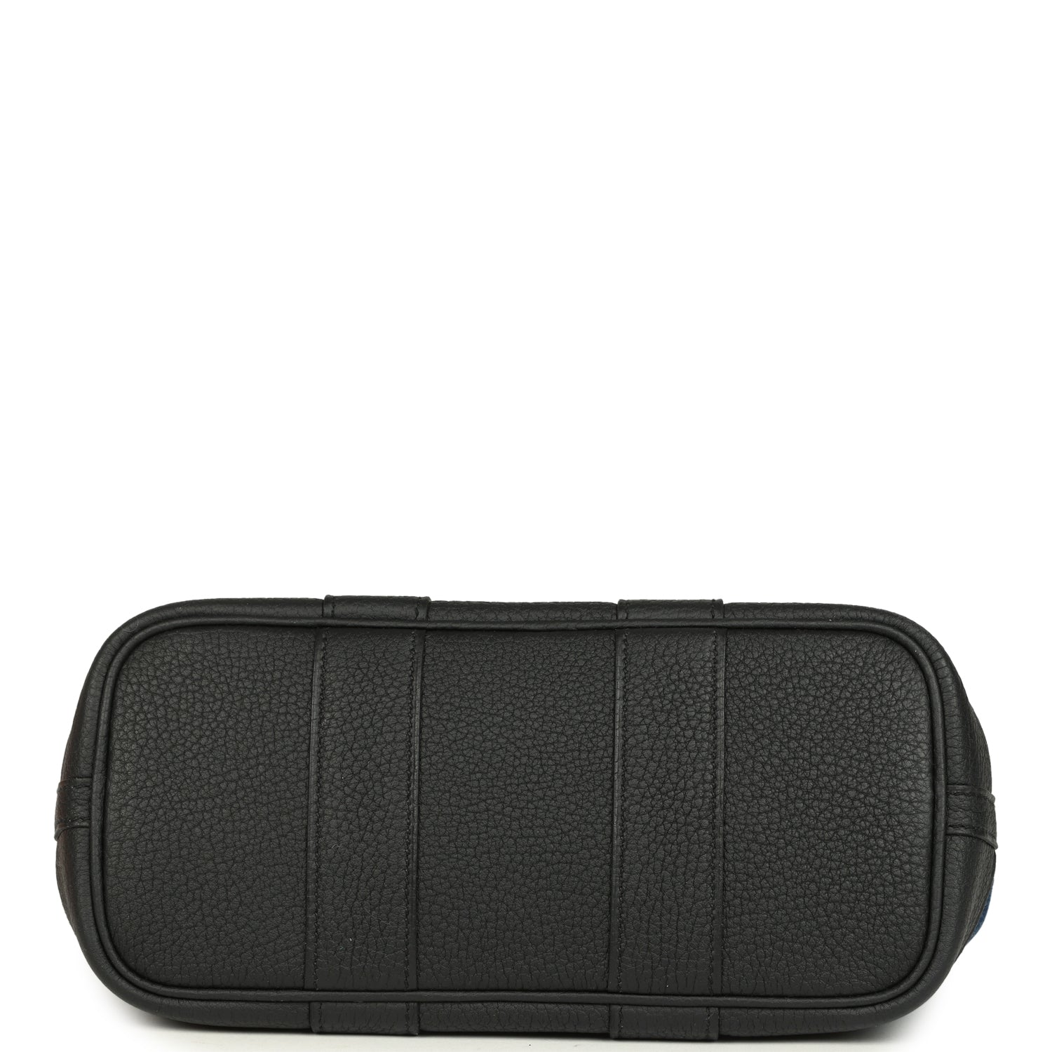 Hermes Garden Party Neo 23 Denim Moyen and Black Negonda Palladium Hardware