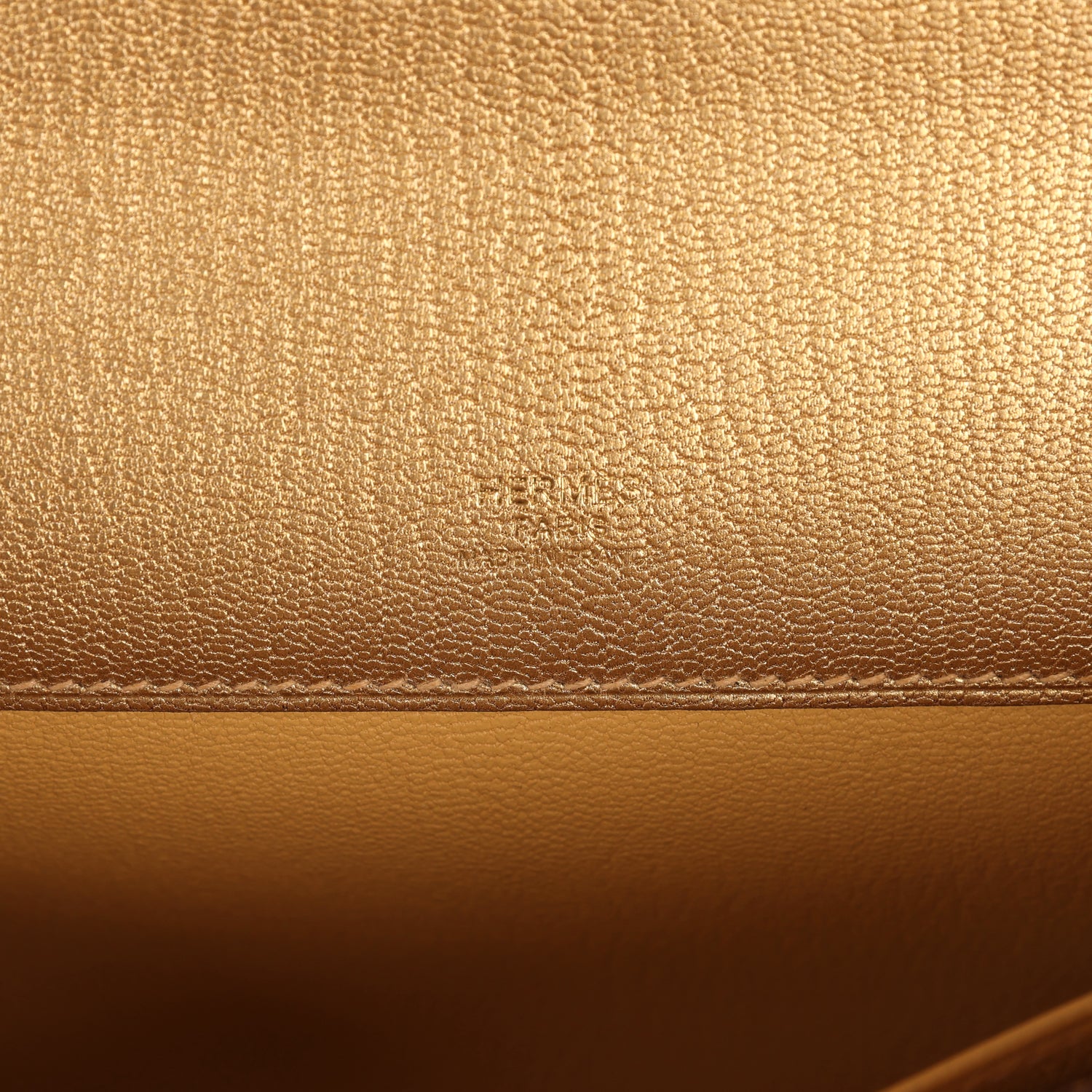 Hermes Kelly Cut Dore Chevre Chamkilight Permabrass Hardware